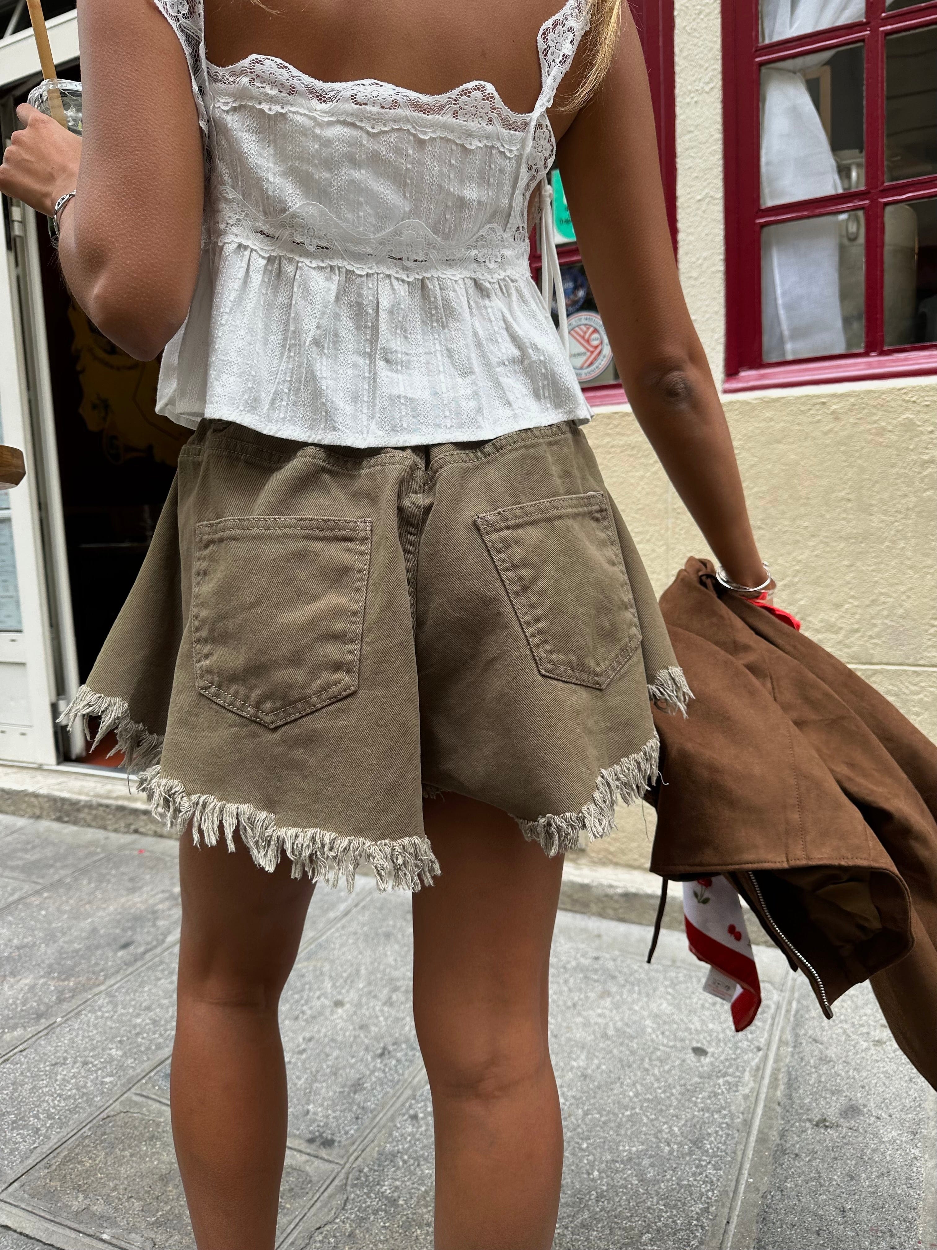 Maurice paris Short Short IRIS kaki
