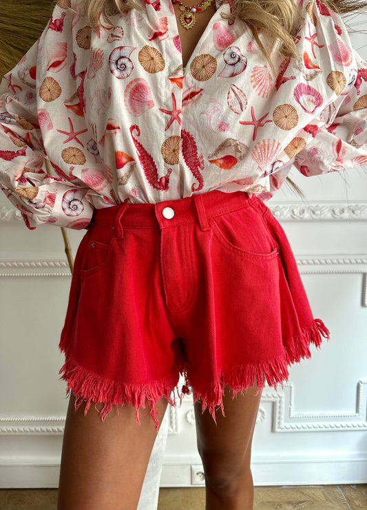 Maurice paris Short Short IRIS rouge