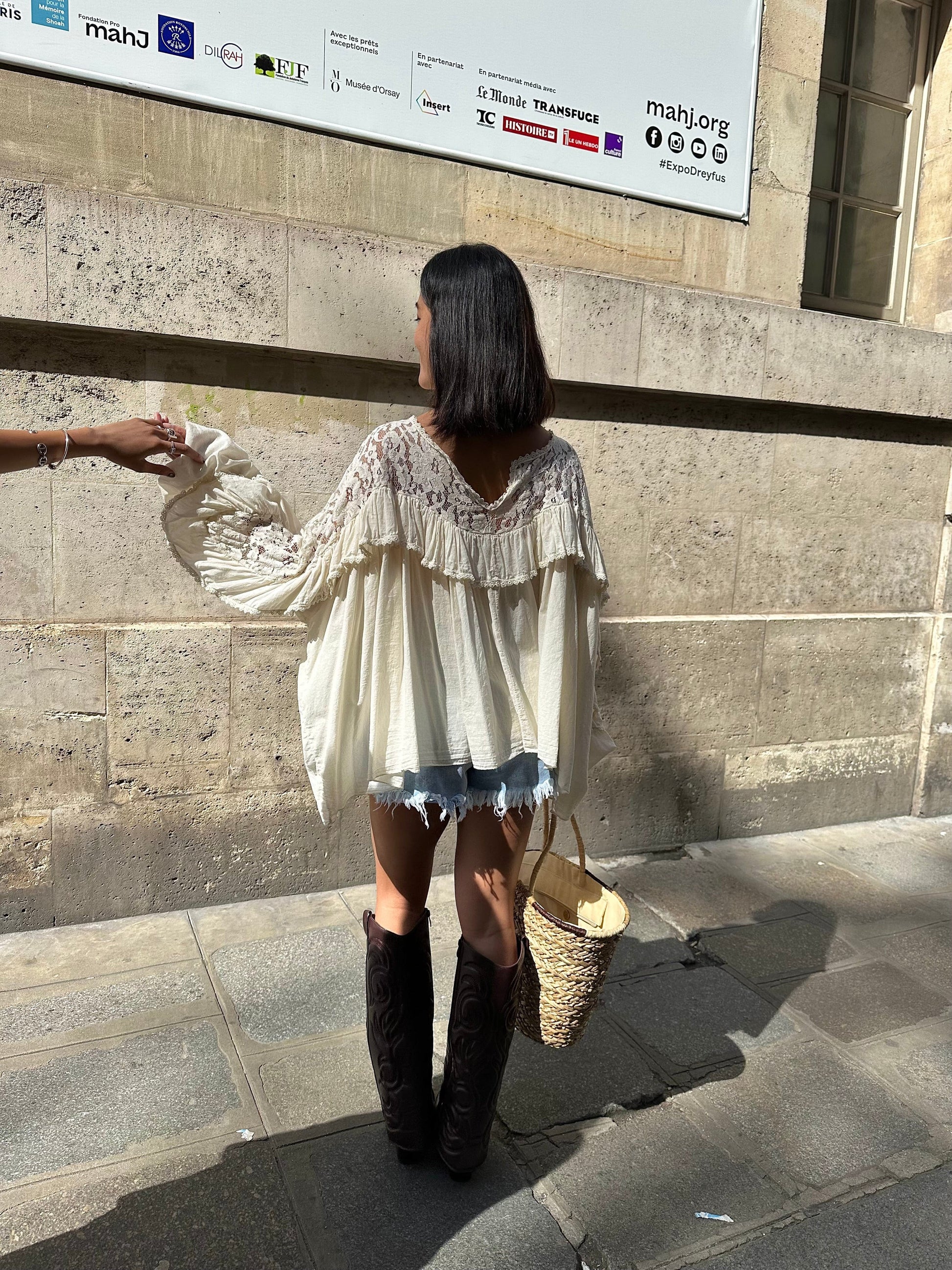 Maurice paris Top Blouse SIERRA crème