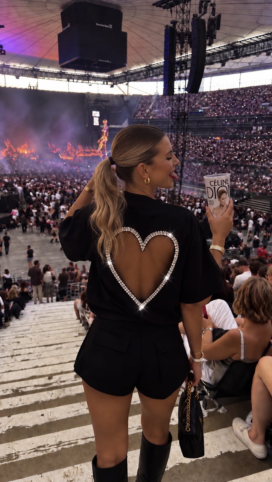 Maurice paris Top Titre par défaut T-shirt CELINEFOREVER noir