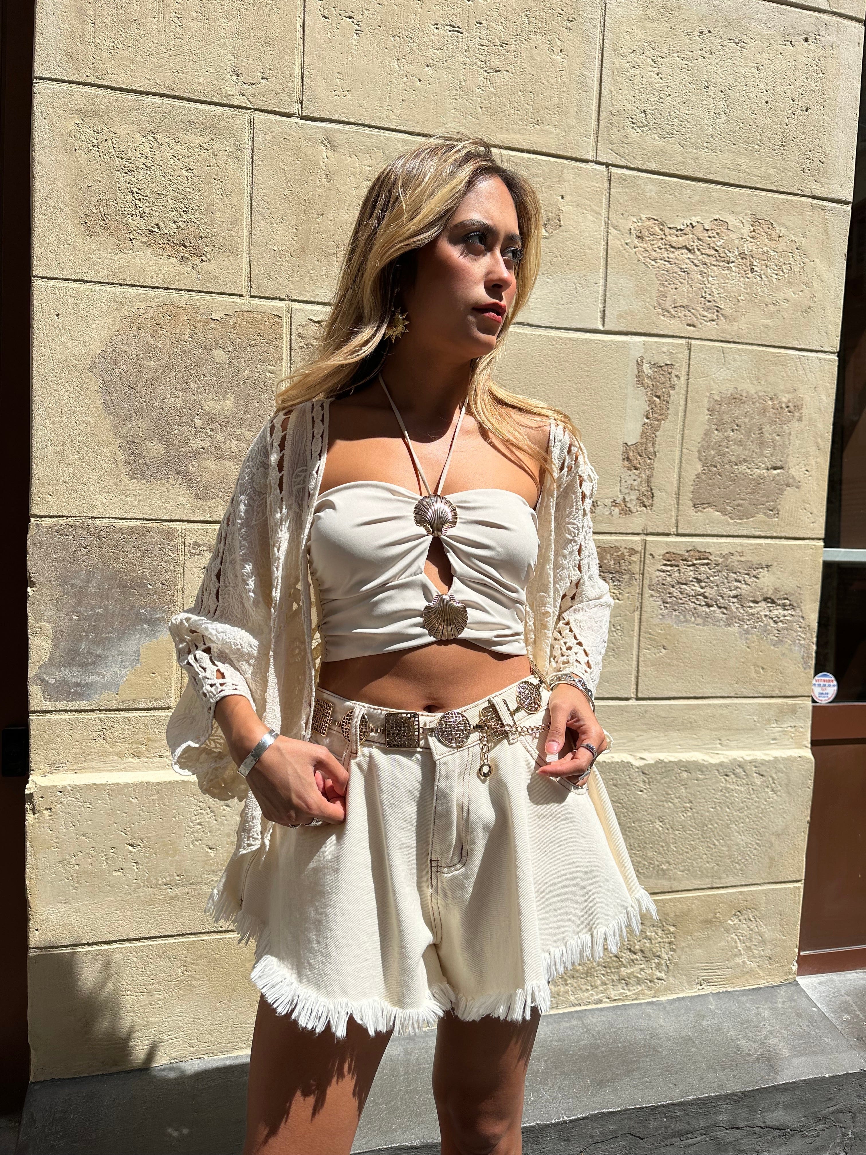 Maurice paris Top Top BIJOU beige