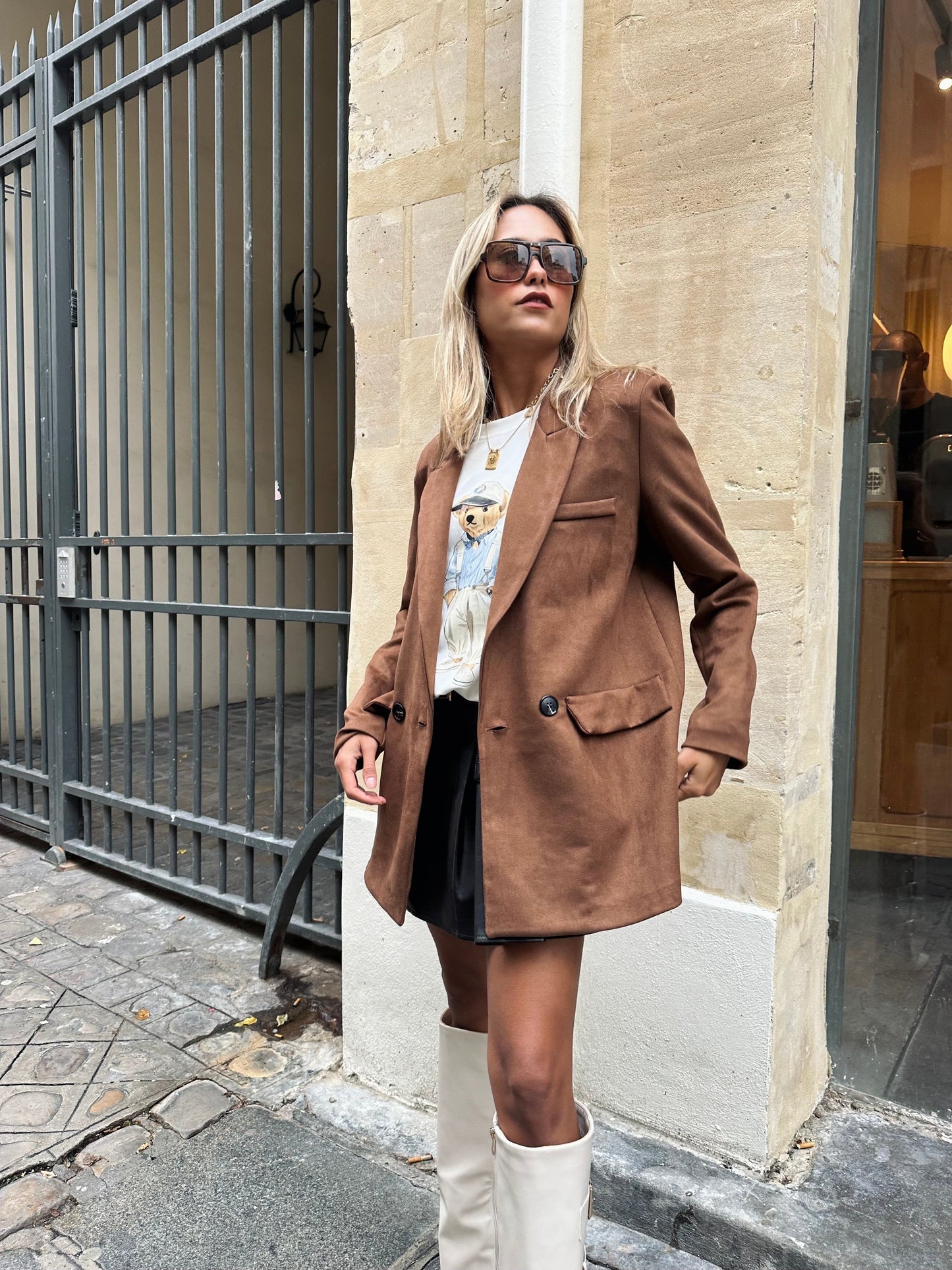 Maurice paris Veste Blazer CAMEL