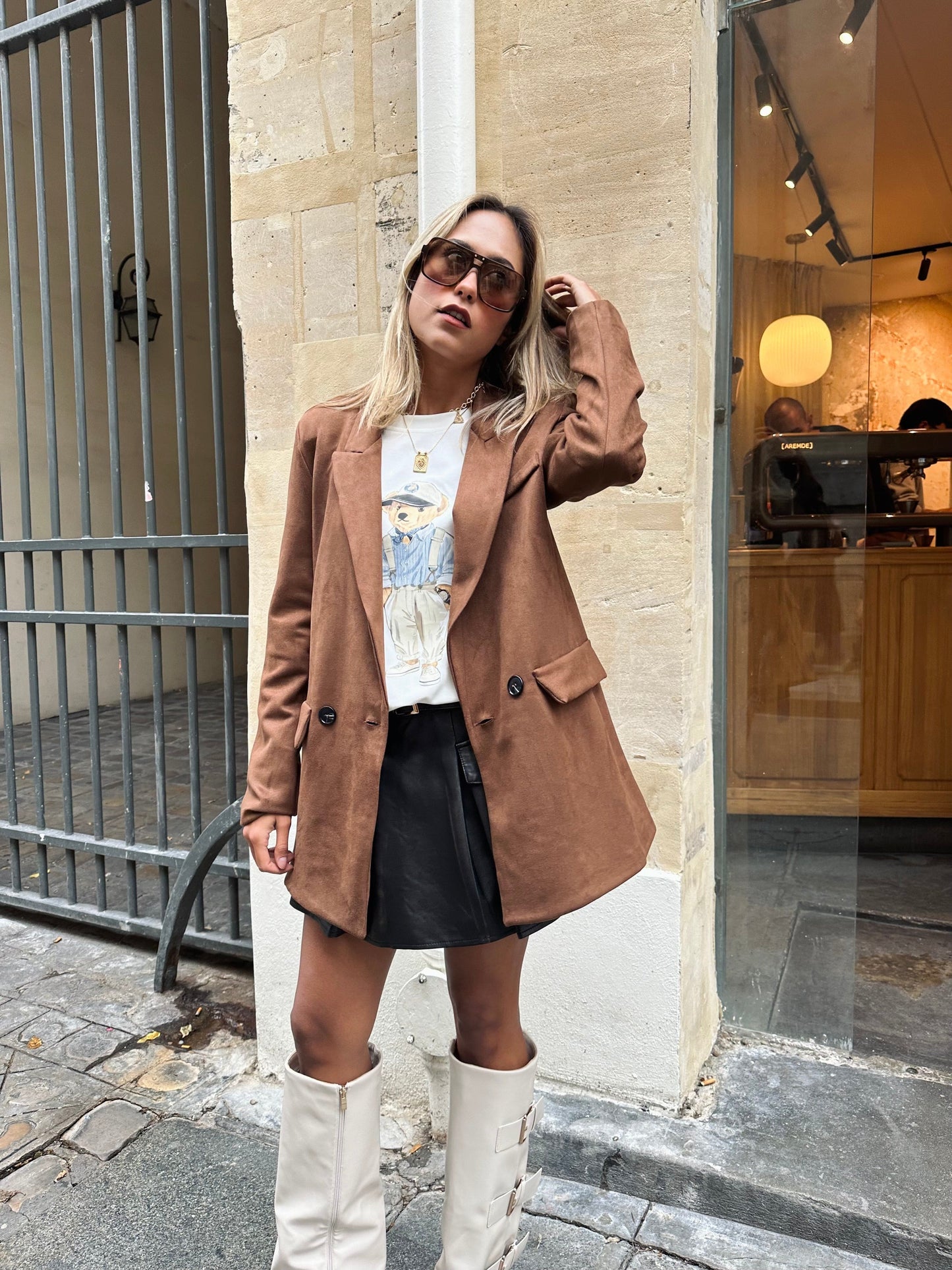 Maurice paris Veste Blazer CAMEL