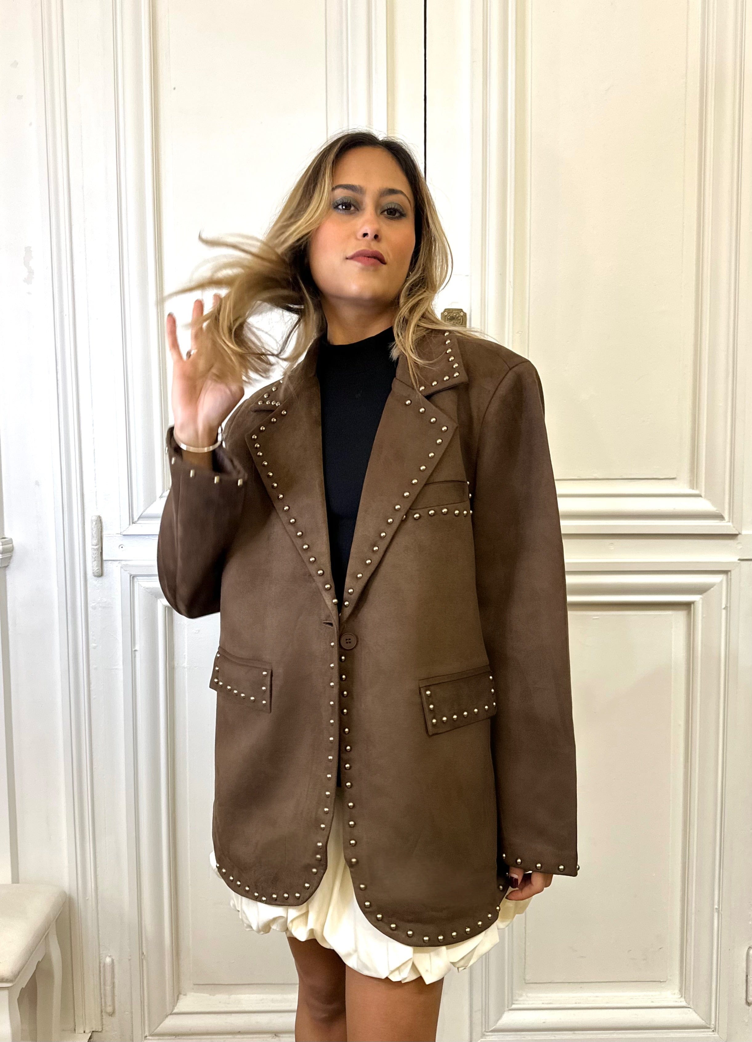 Maurice paris Veste Blazer CLYDE chocolat