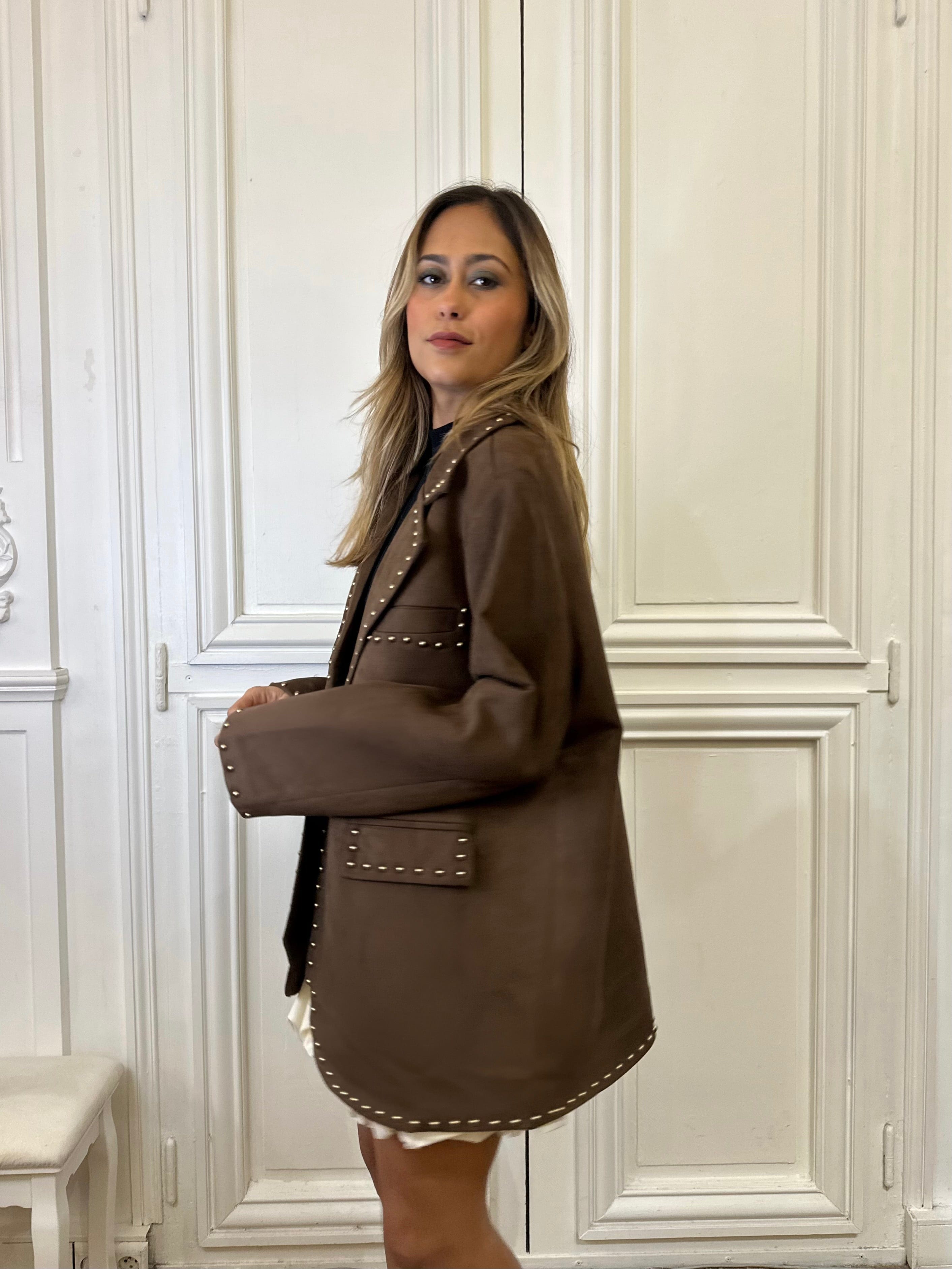 Maurice paris Veste Blazer CLYDE chocolat