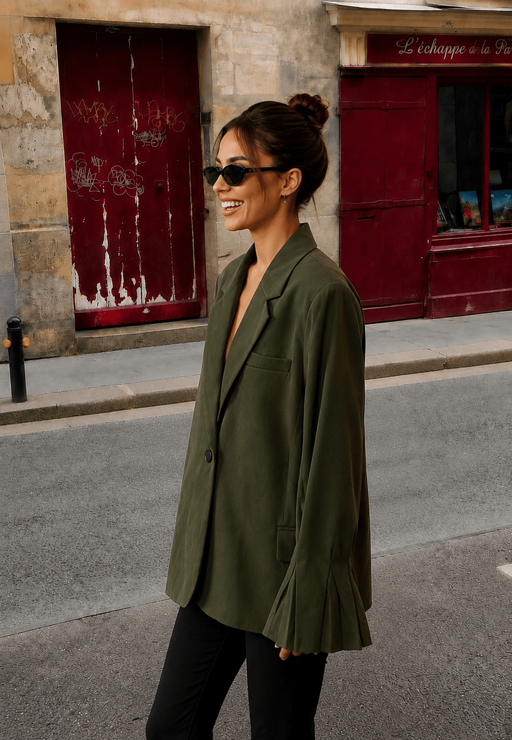 Maurice paris Veste Blazer MANY kaki