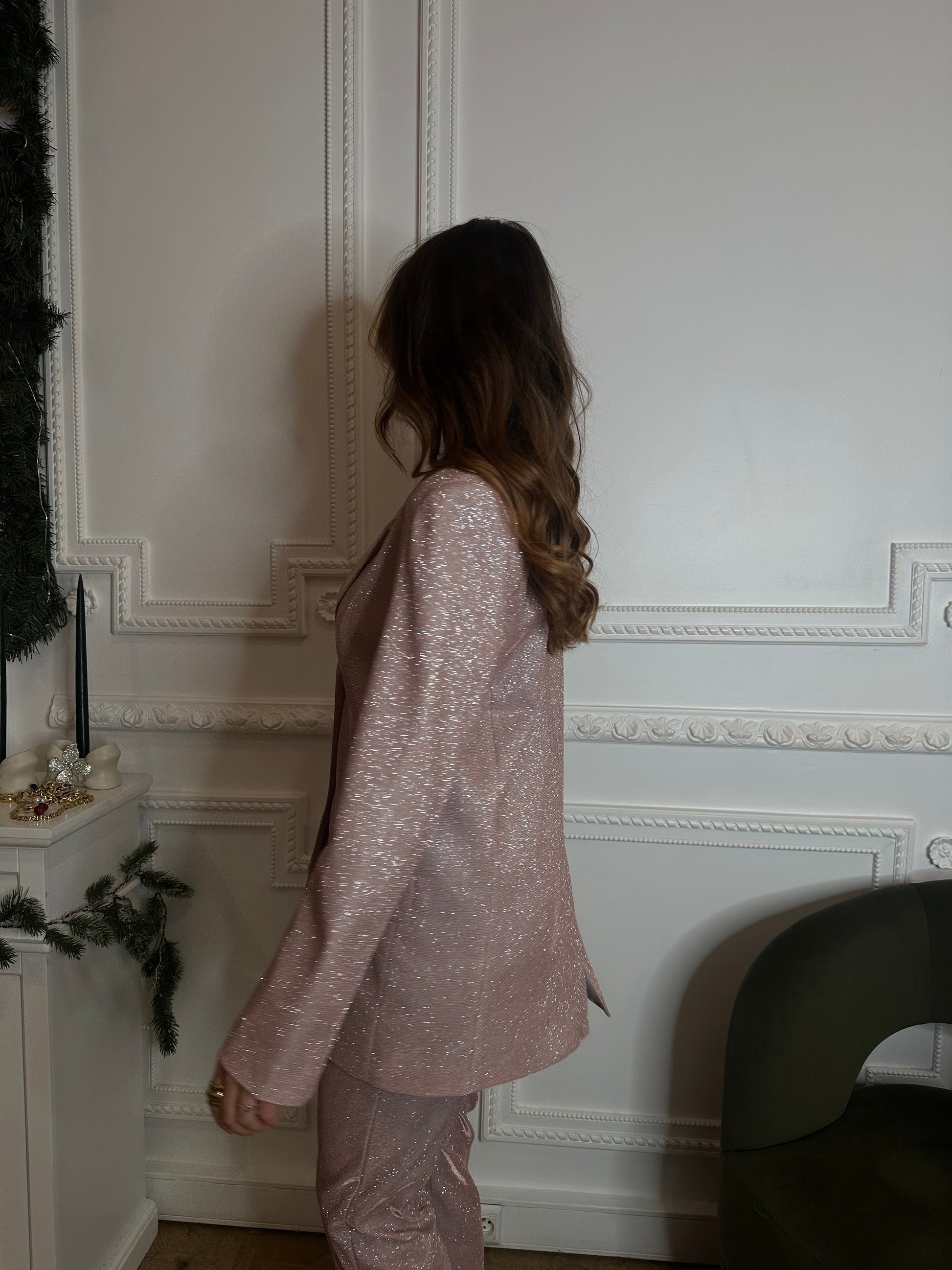 Maurice paris Veste Blazer SPARKLES rose