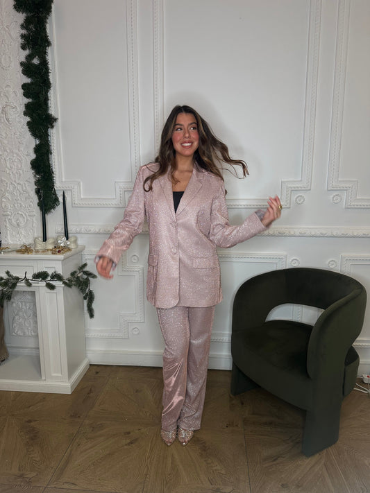 Maurice paris Veste Blazer SPARKLES rose