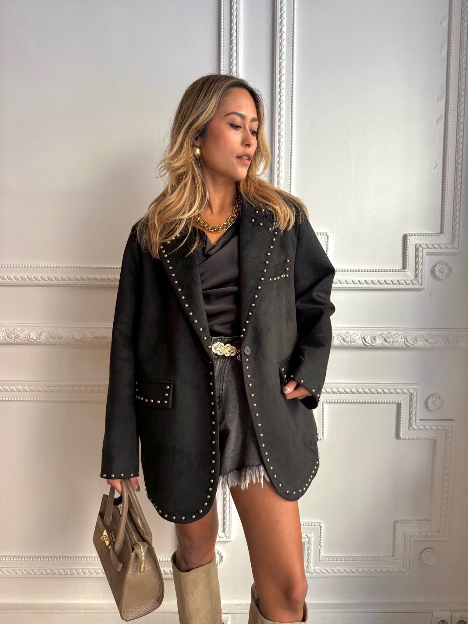 Maurice paris Veste Blazer STATEN noir