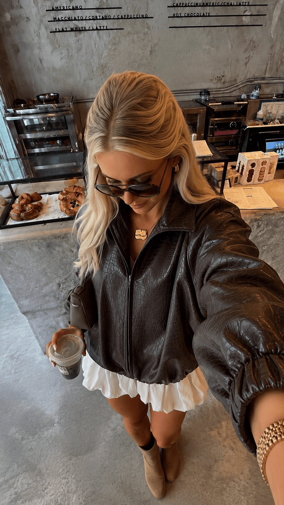 Maurice paris Veste Bombers CRACKY marron