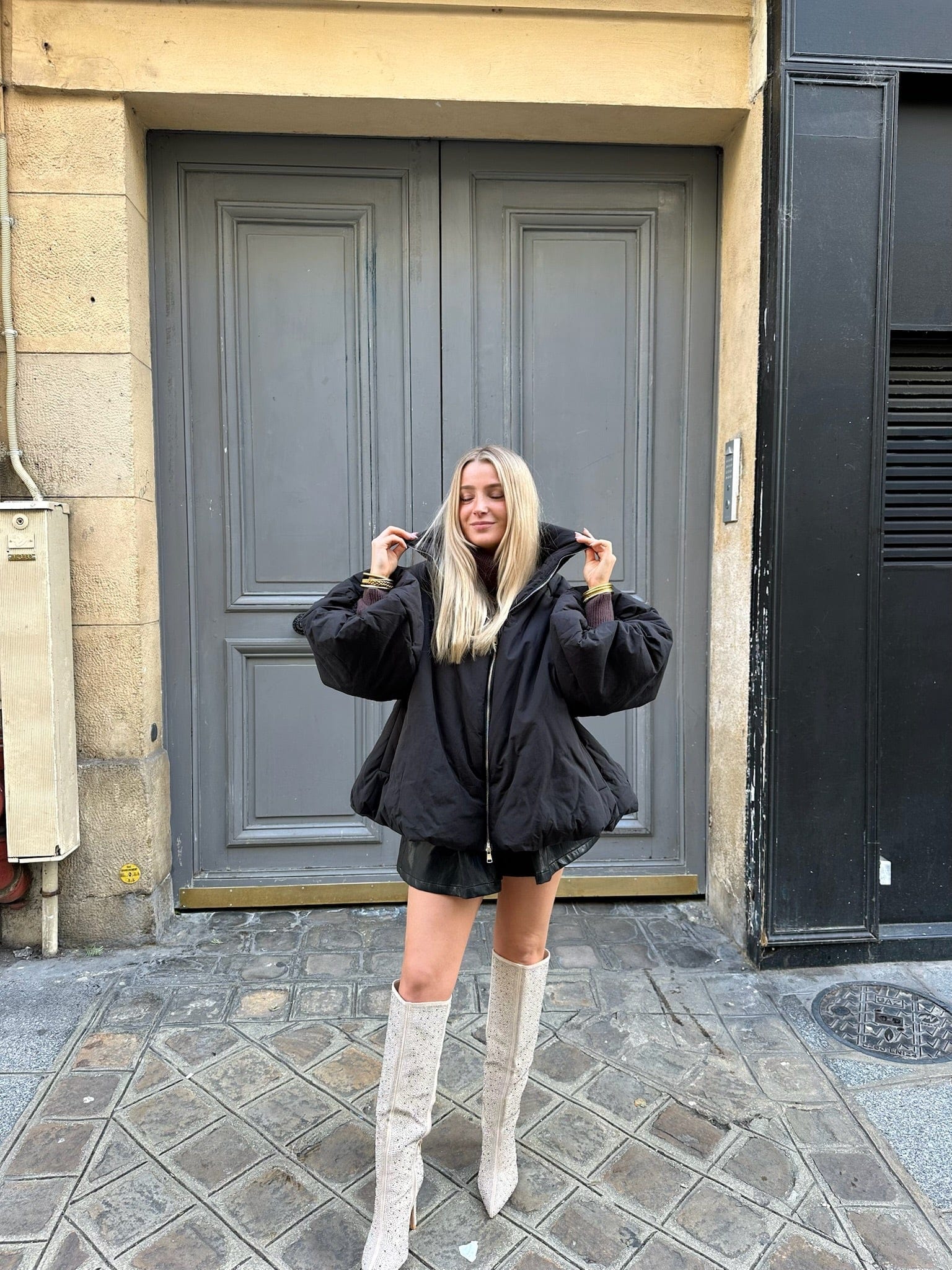 Maurice paris Veste Doudoune BUBBLE noire