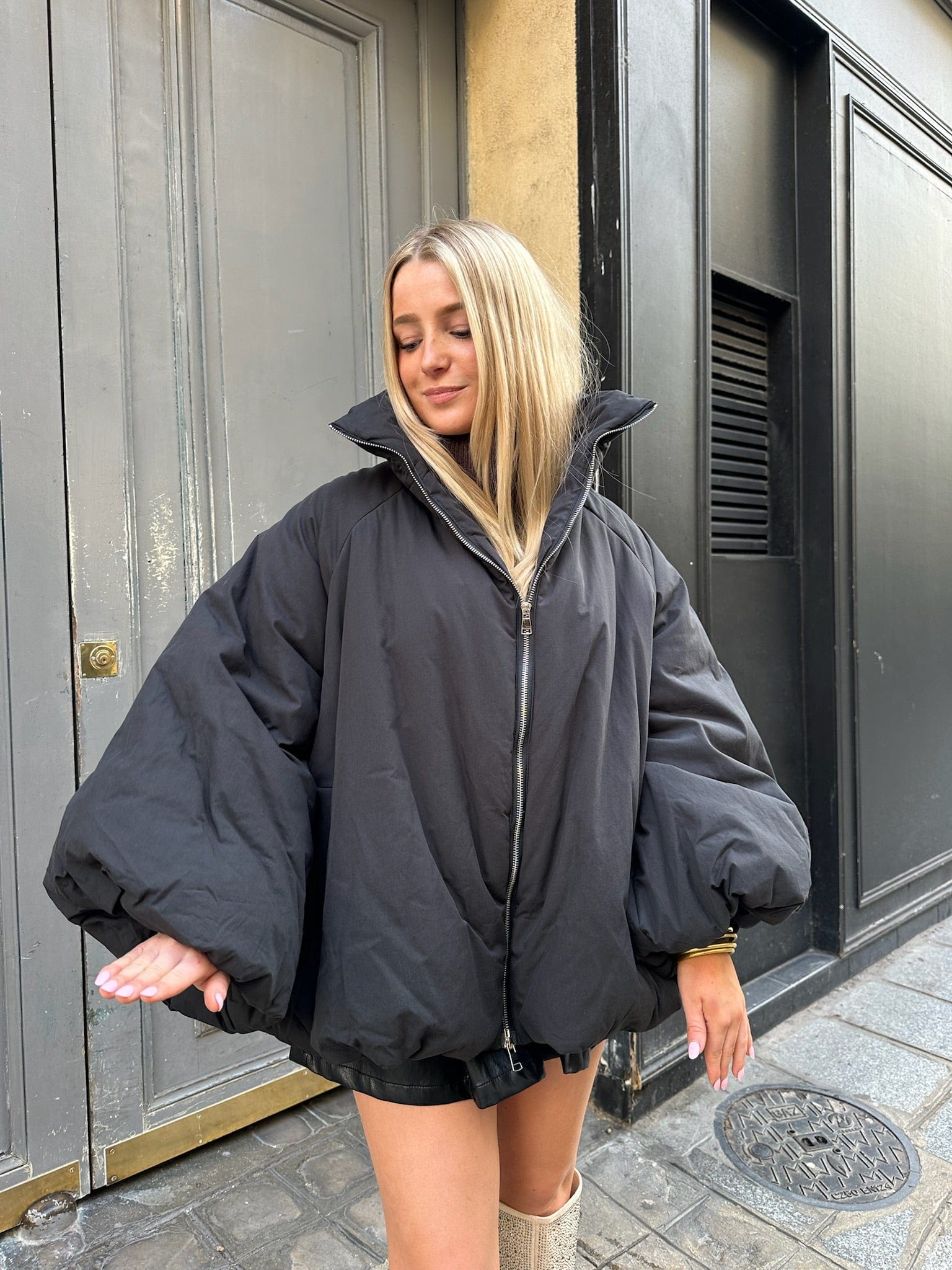 Maurice paris Veste Doudoune BUBBLE noire