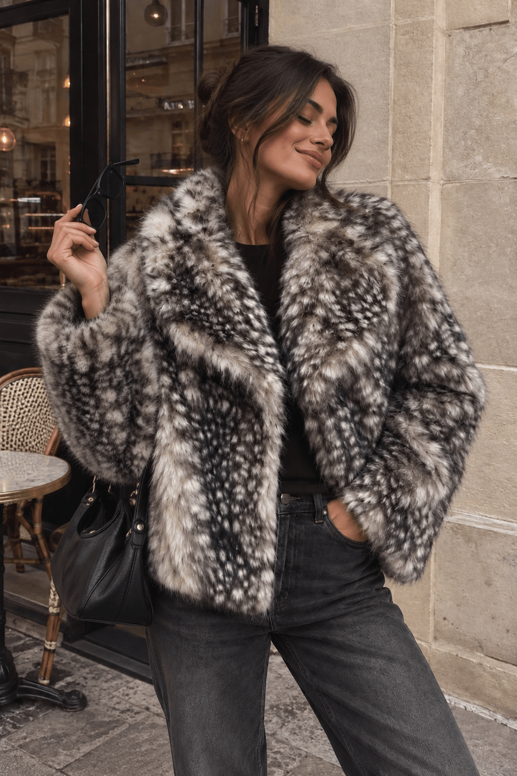 Maurice paris Veste Fourrure BAMBY