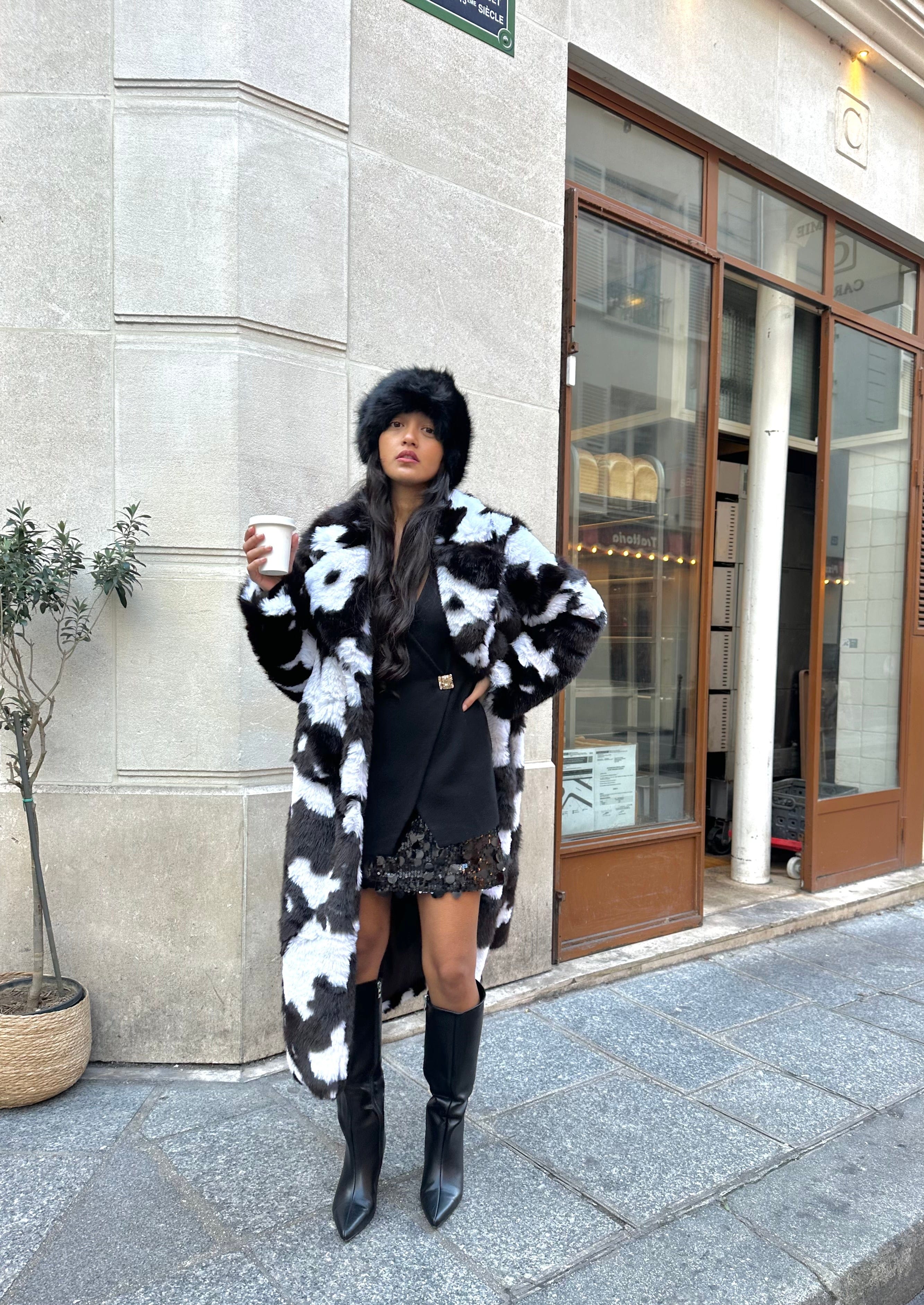 Maurice paris Veste Fourrure DALMATIEN