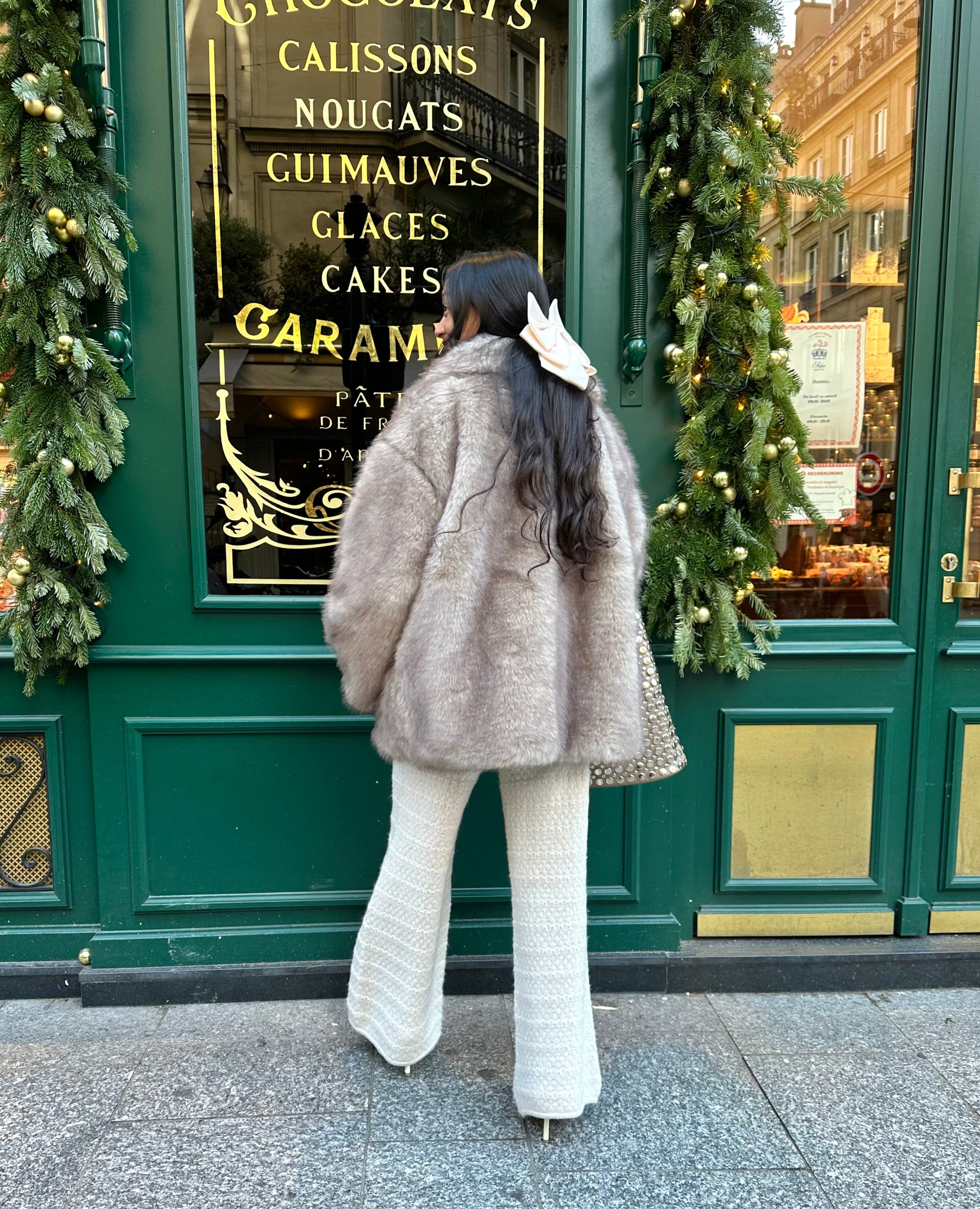 Maurice paris Veste Fourrure MEGEVE beige