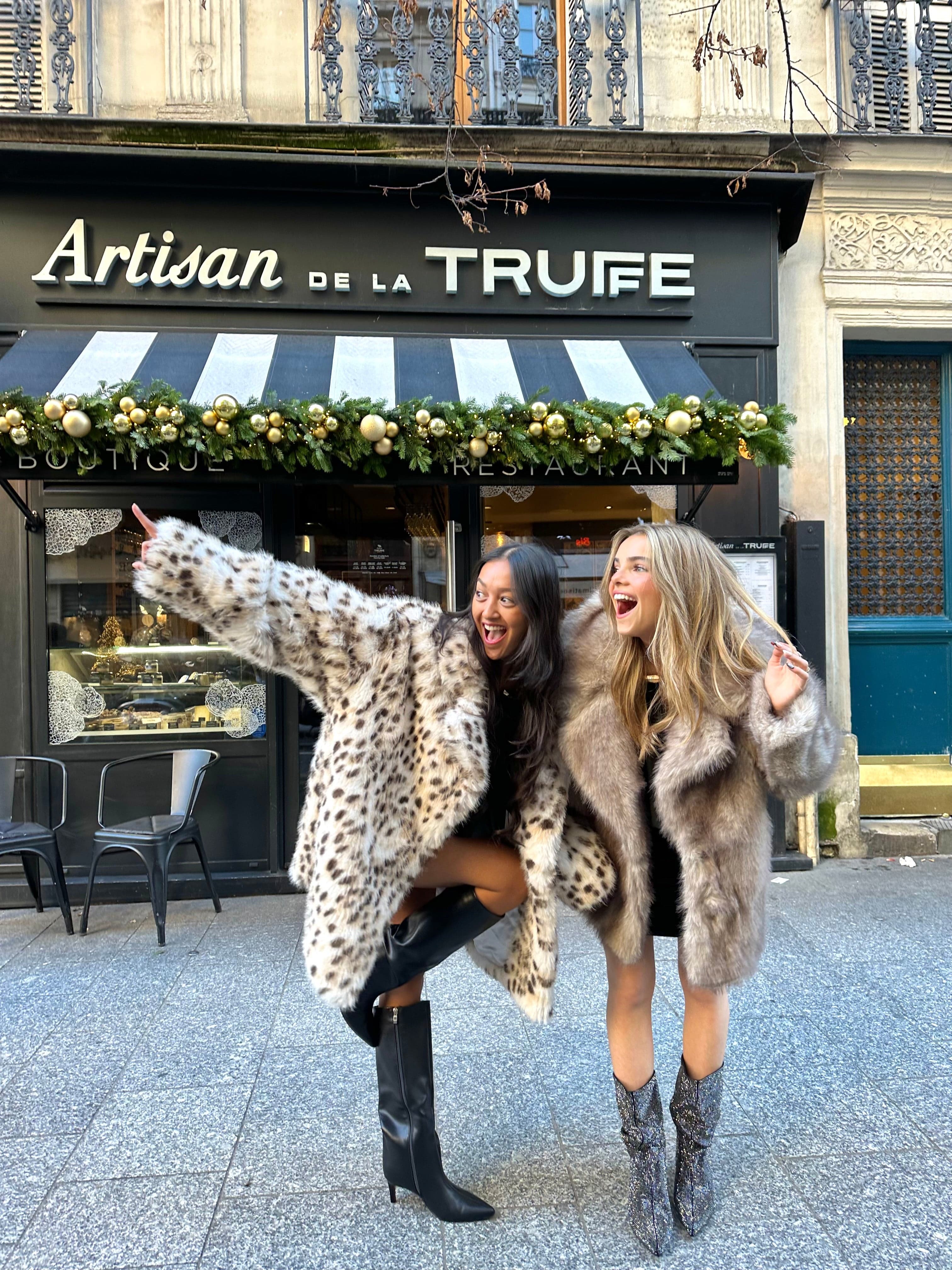 Maurice paris Veste Fourrure MEGEVE taupe