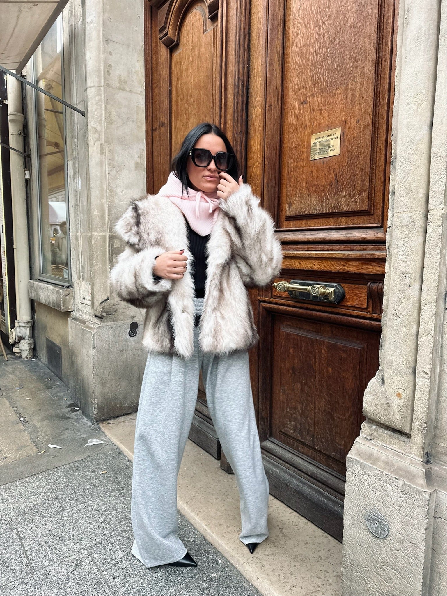 Maurice paris Veste Fourrure NÉVÉ beige