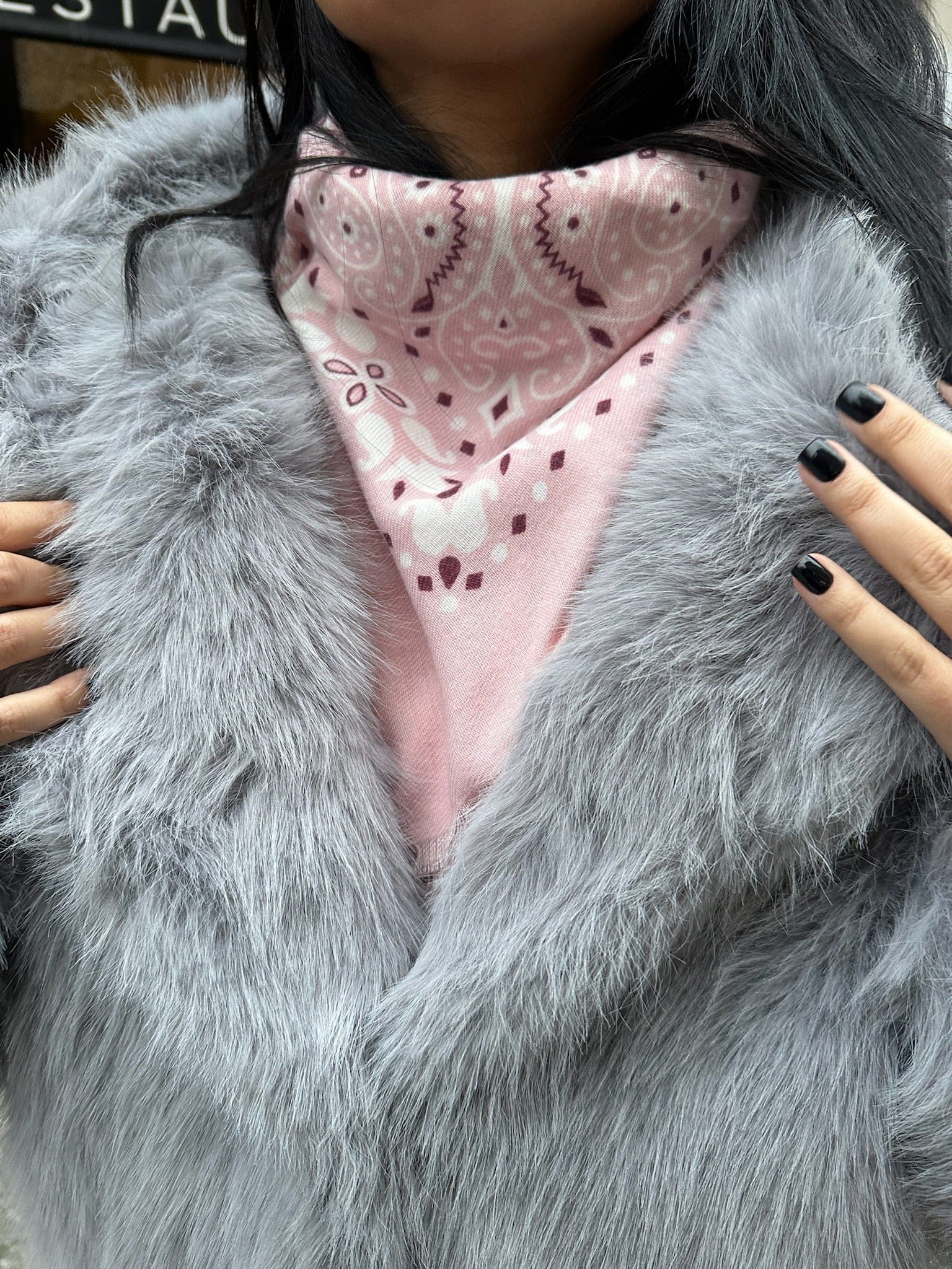 Maurice paris Veste Fourrure PERLE