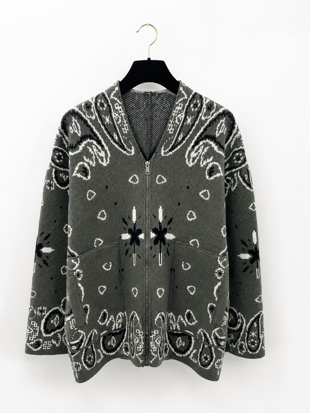 Maurice paris Veste Gilet BANDANA Kaki