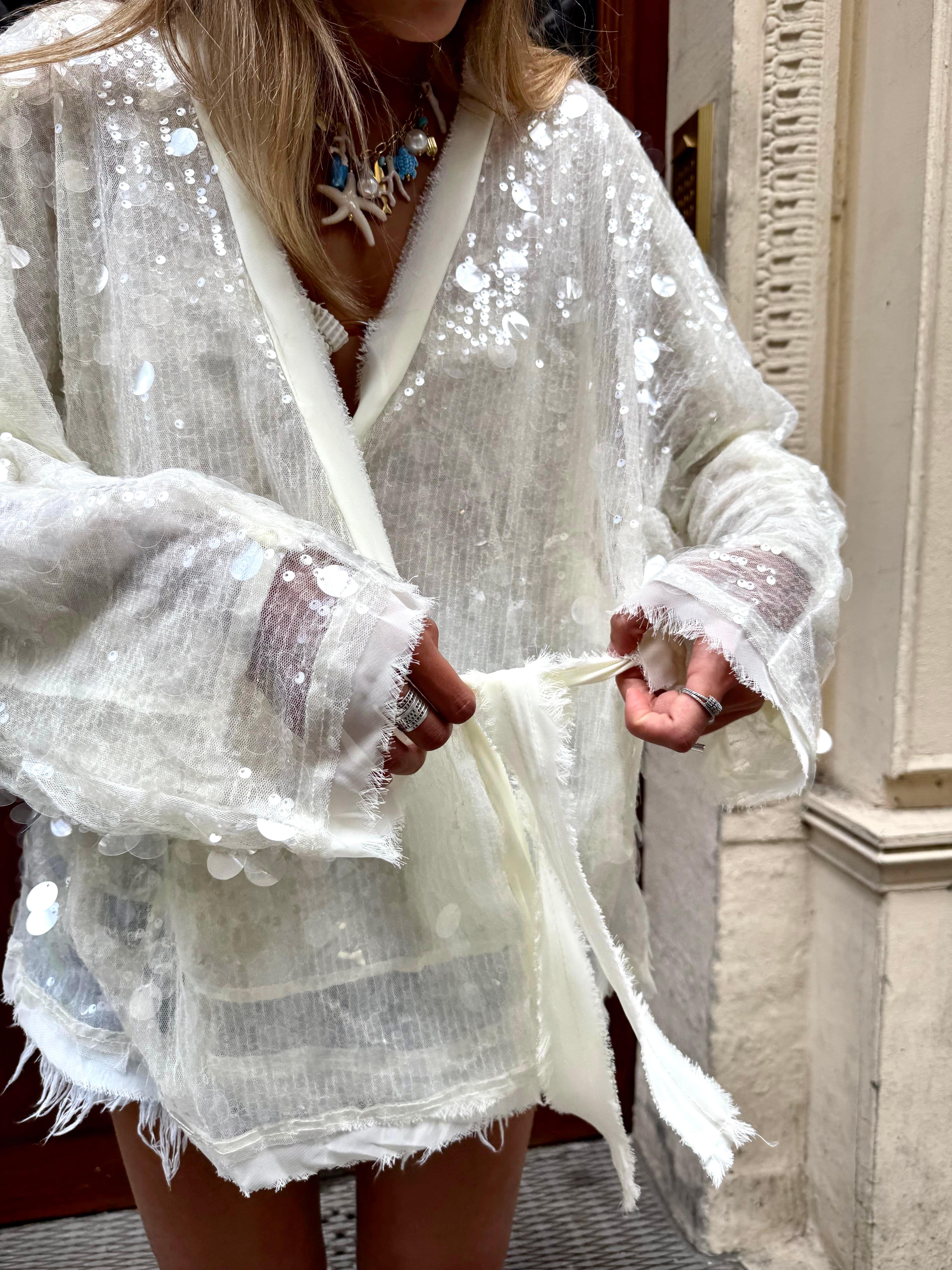 Maurice paris Veste Kimono IBIZA beige