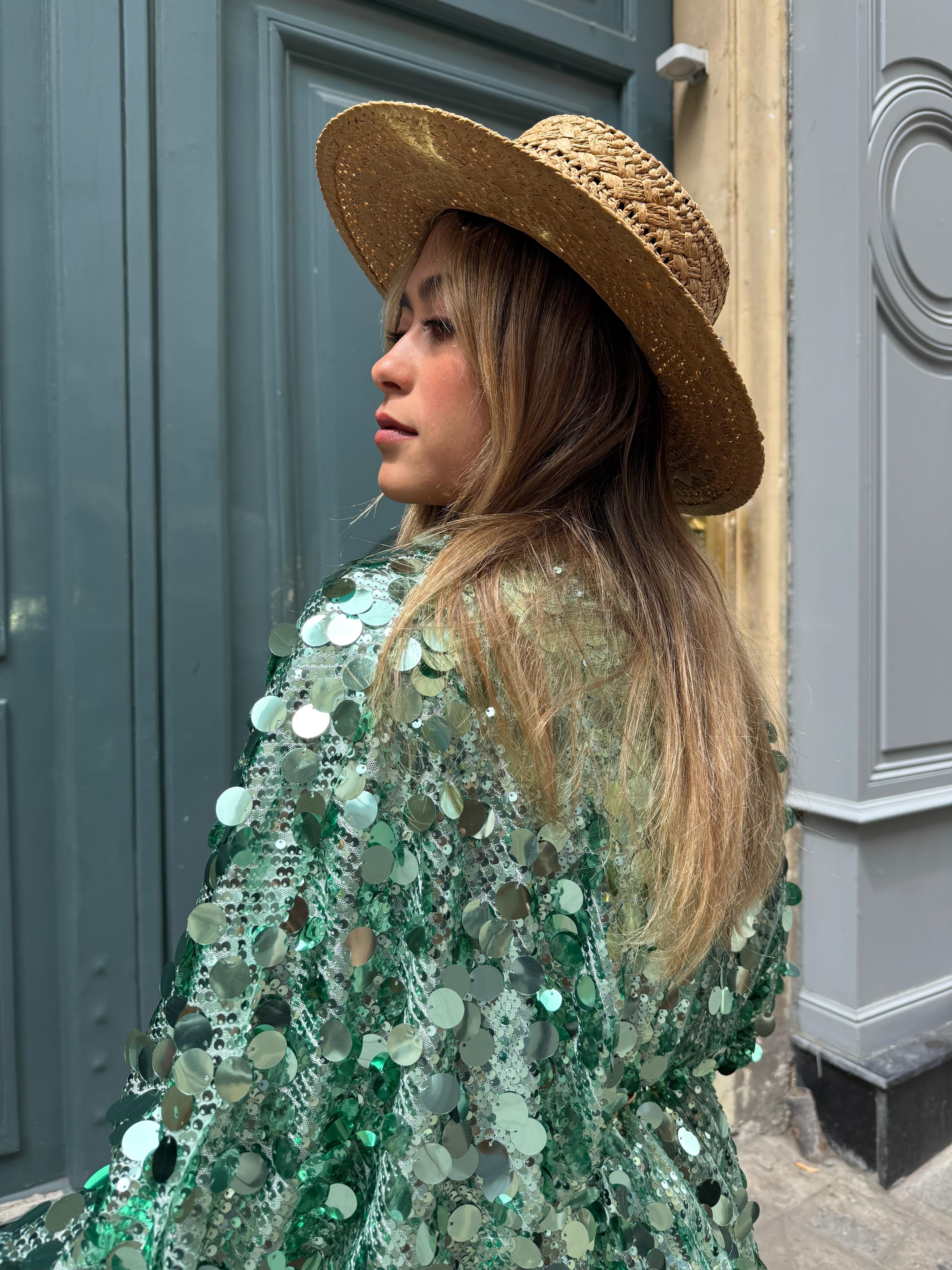 Maurice paris Veste Kimono IBIZA vert