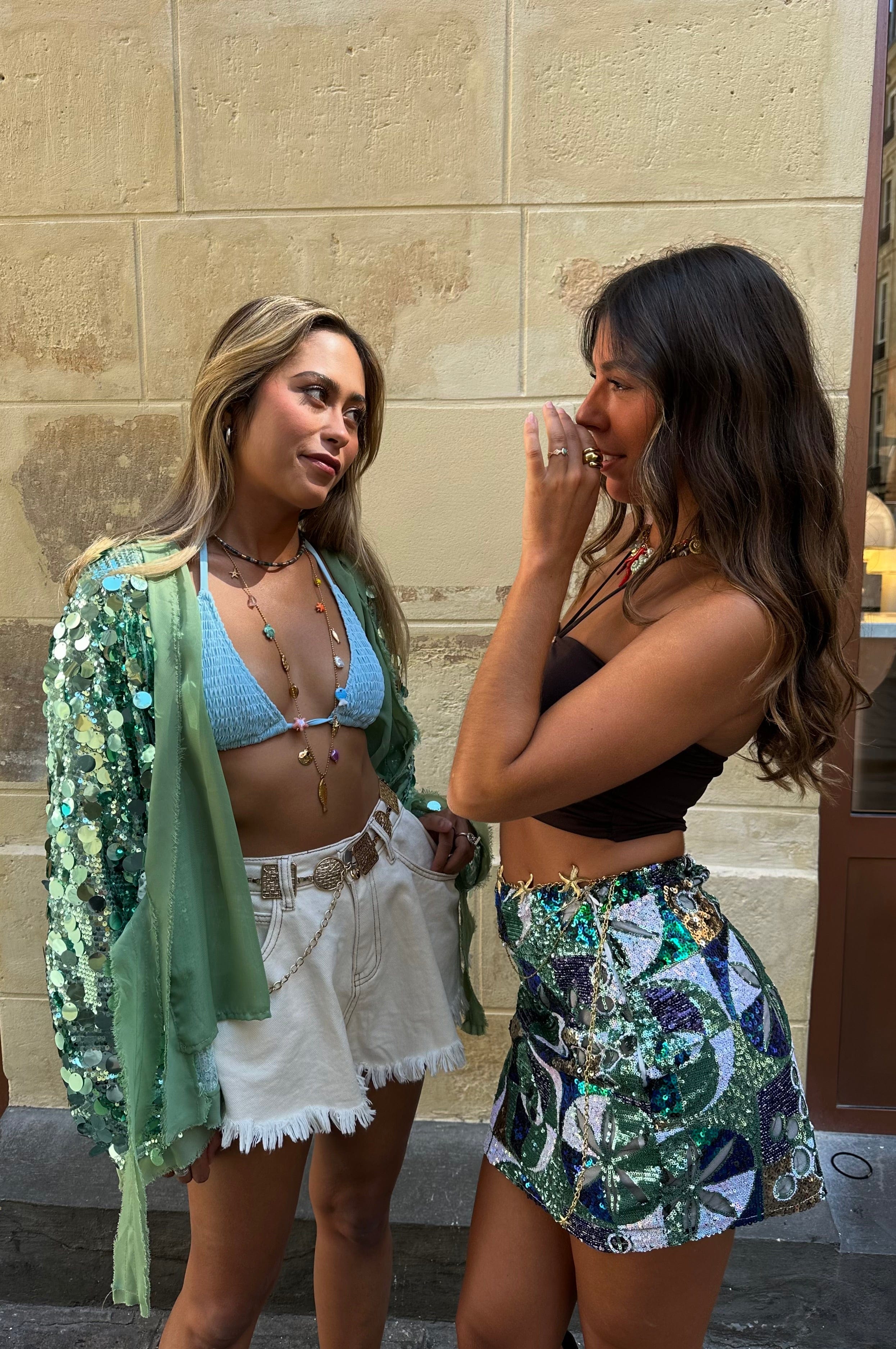 Maurice paris Veste Kimono IBIZA vert