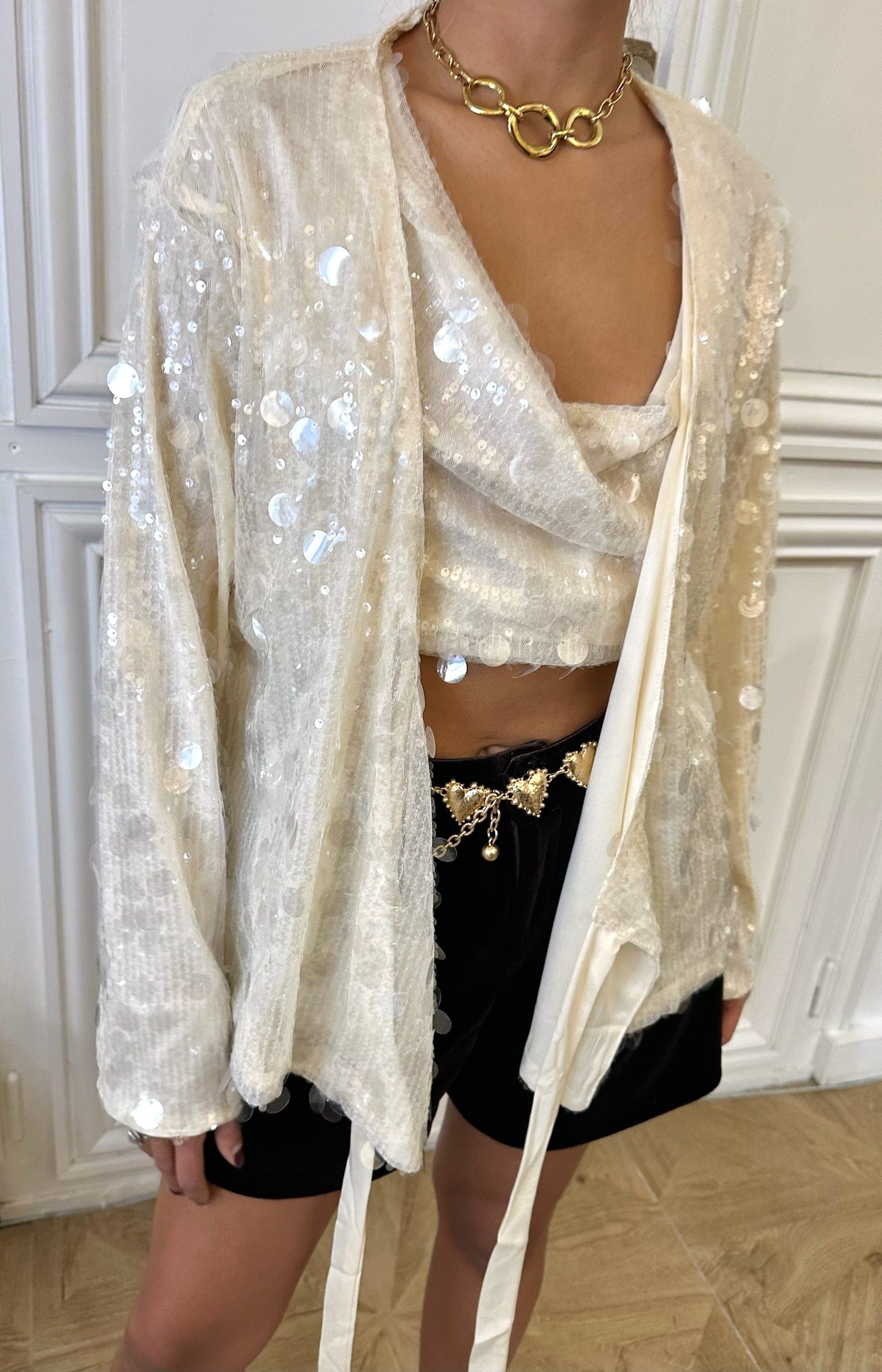 Maurice paris Veste Kimono STARLIGHT blanc