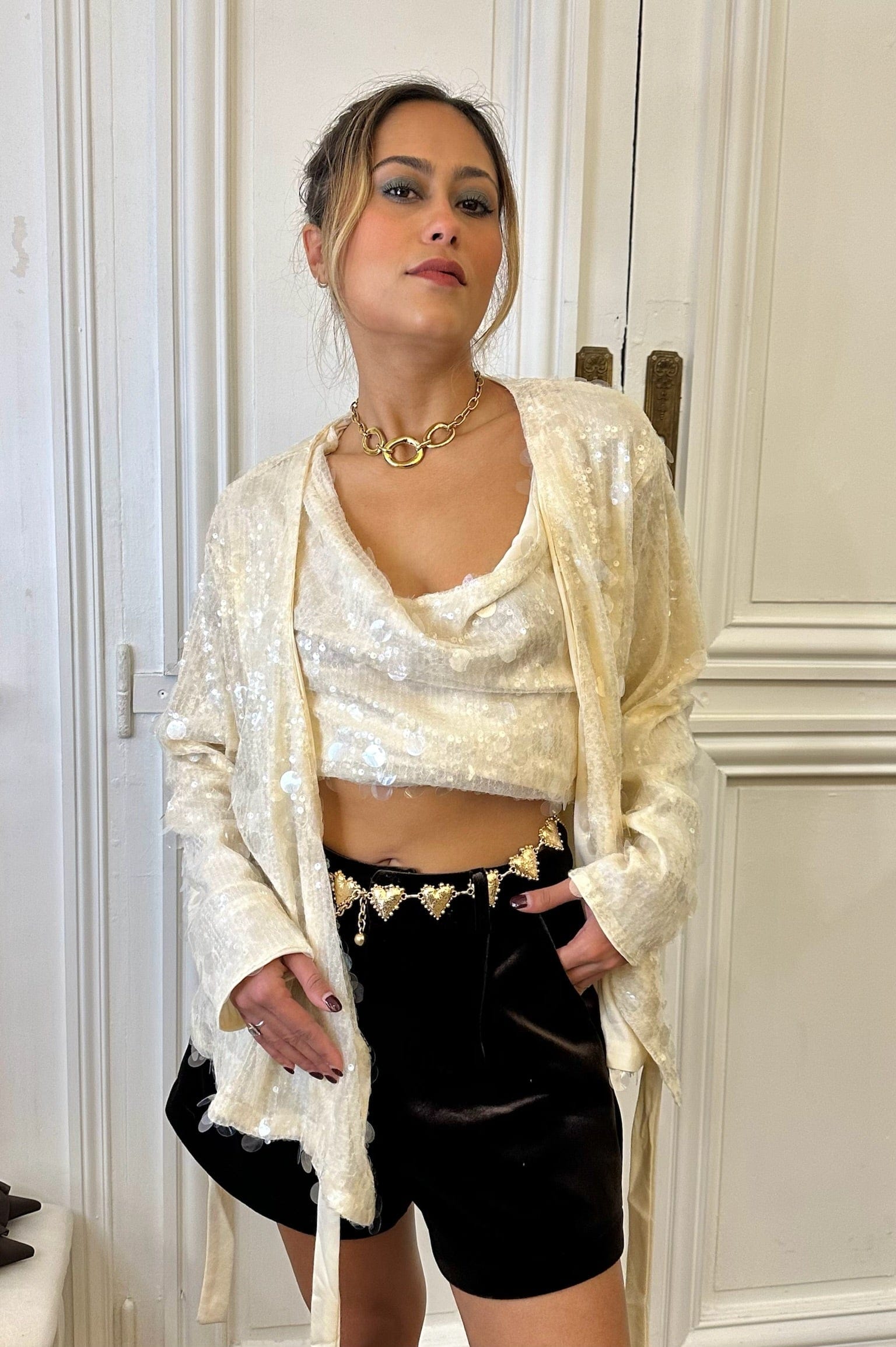 Maurice paris Veste Kimono STARLIGHT blanc