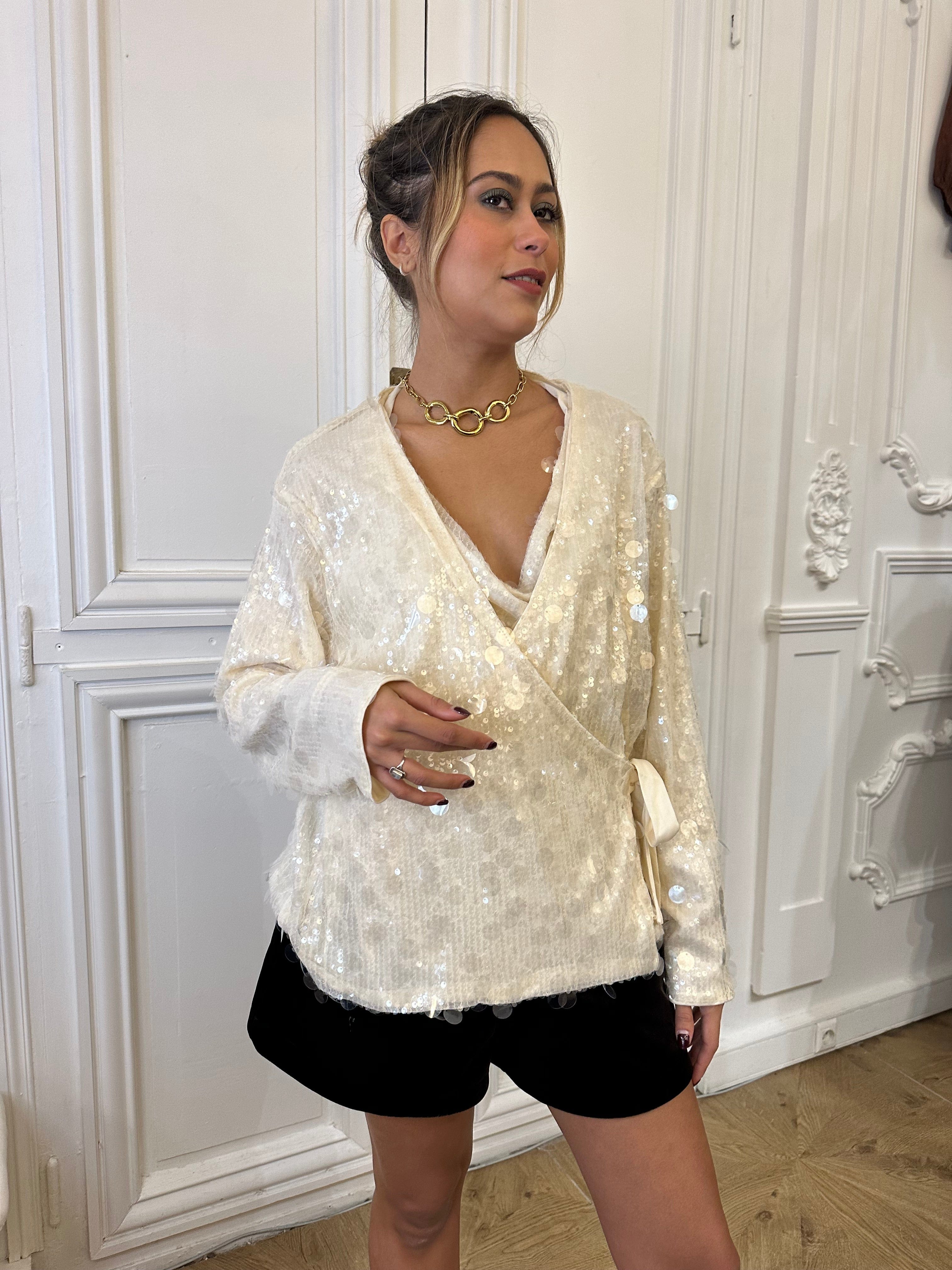 Maurice paris Veste Kimono STARLIGHT blanc