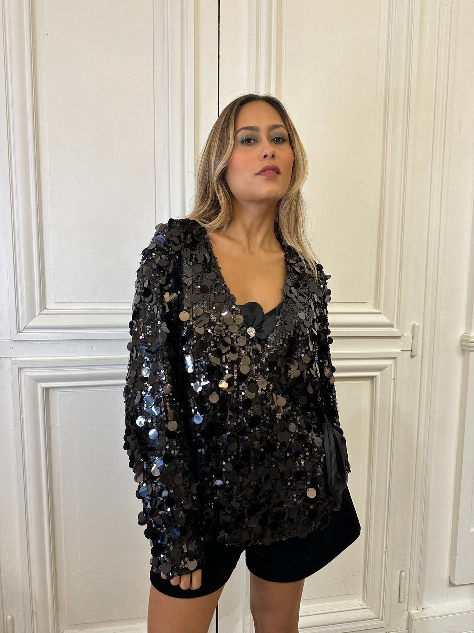 Maurice paris Veste Kimono STARLIGHT noir