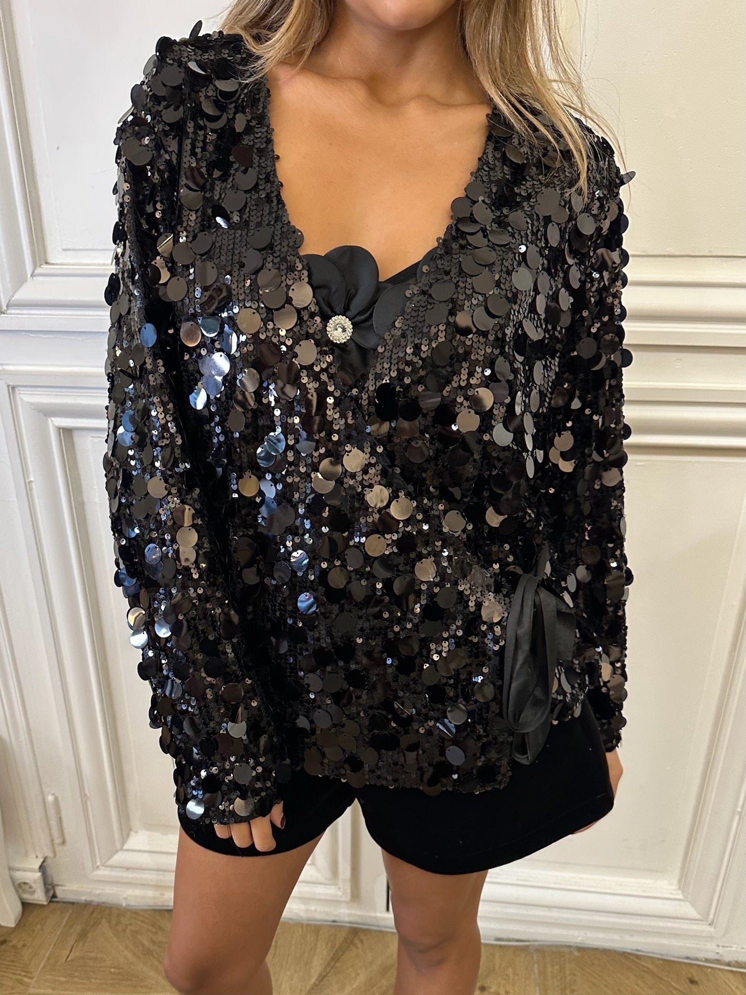 Maurice paris Veste Kimono STARLIGHT noir