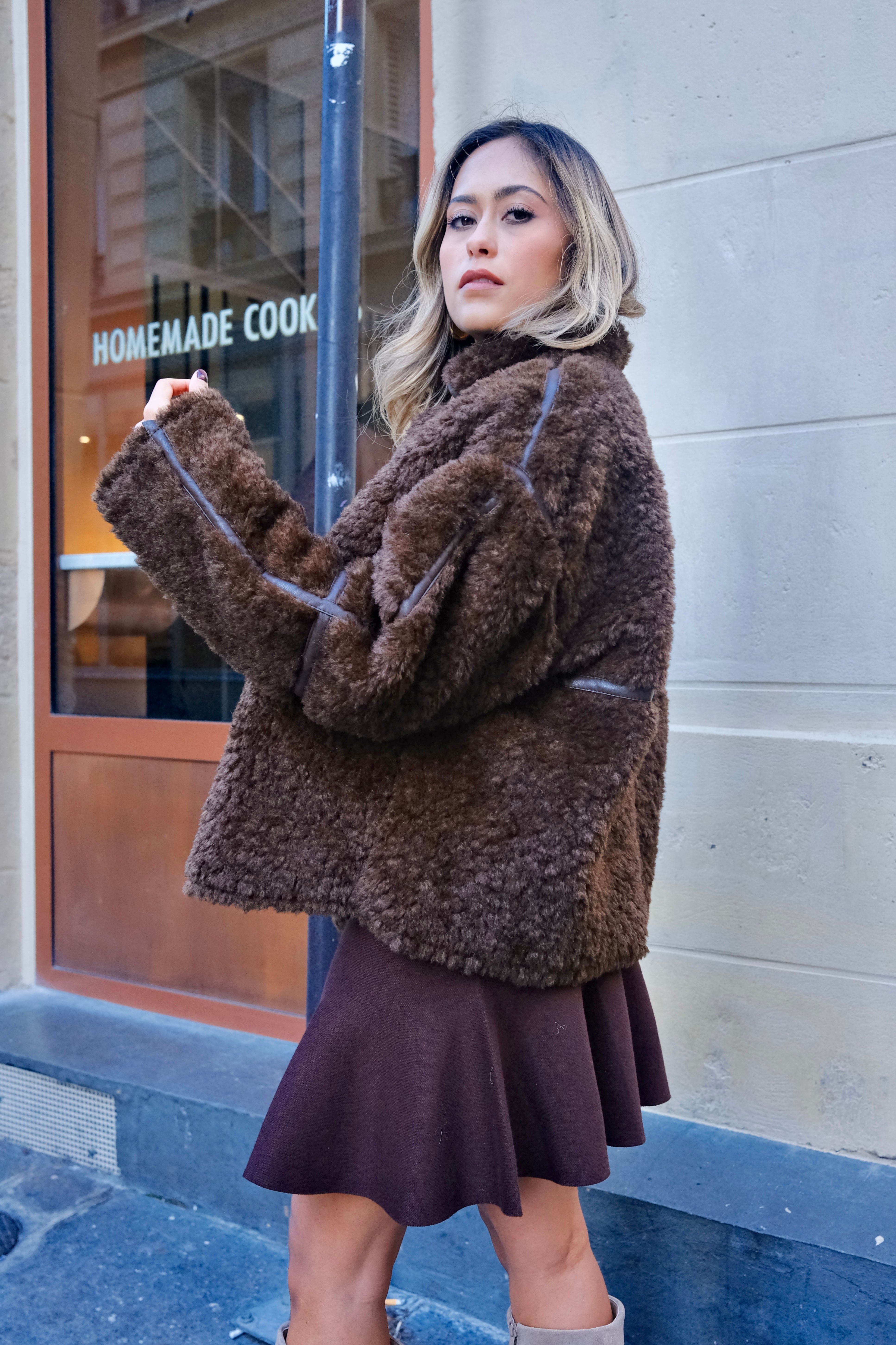 Maurice paris Veste Manteau ABY marron