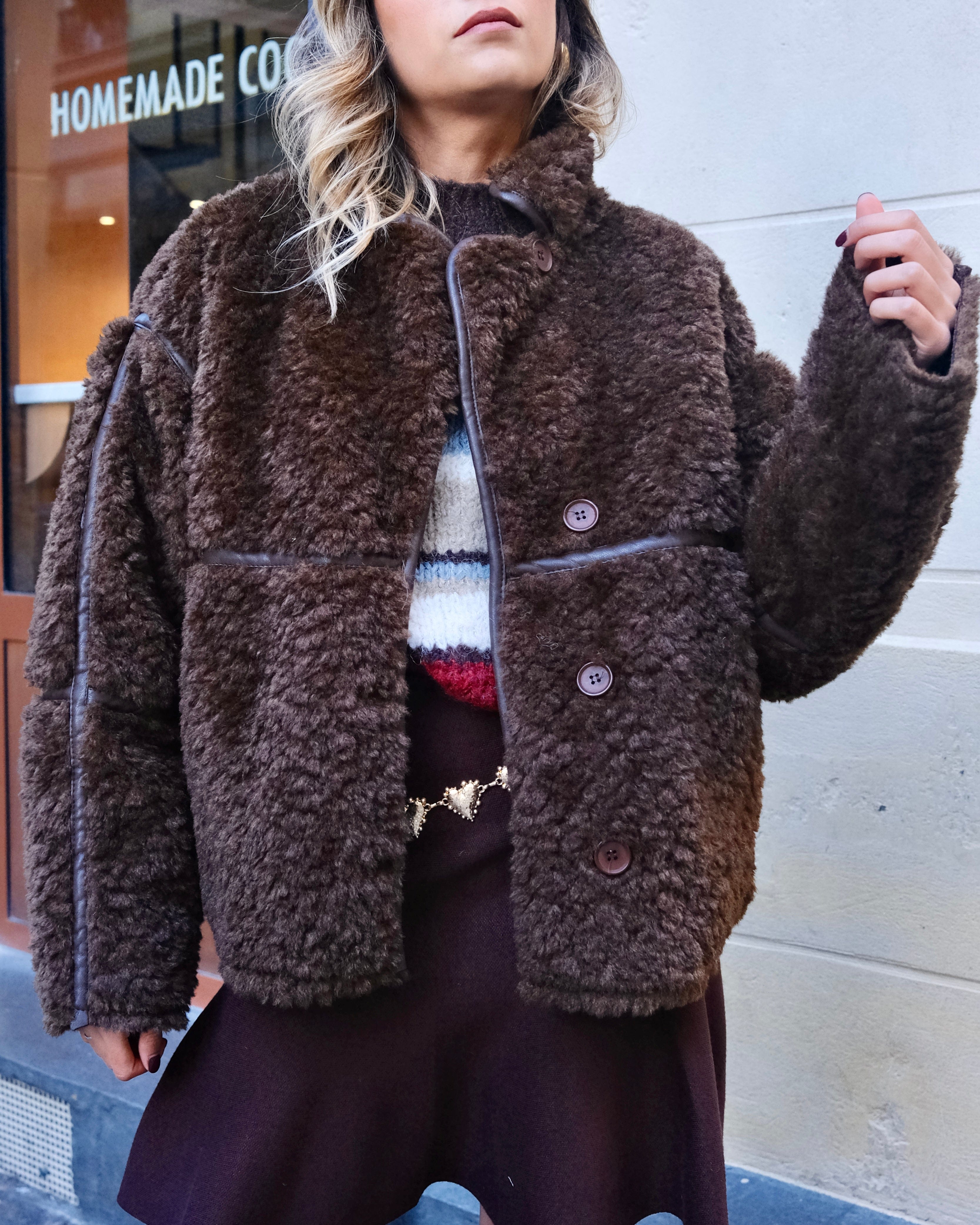 Maurice paris Veste Manteau ABY marron