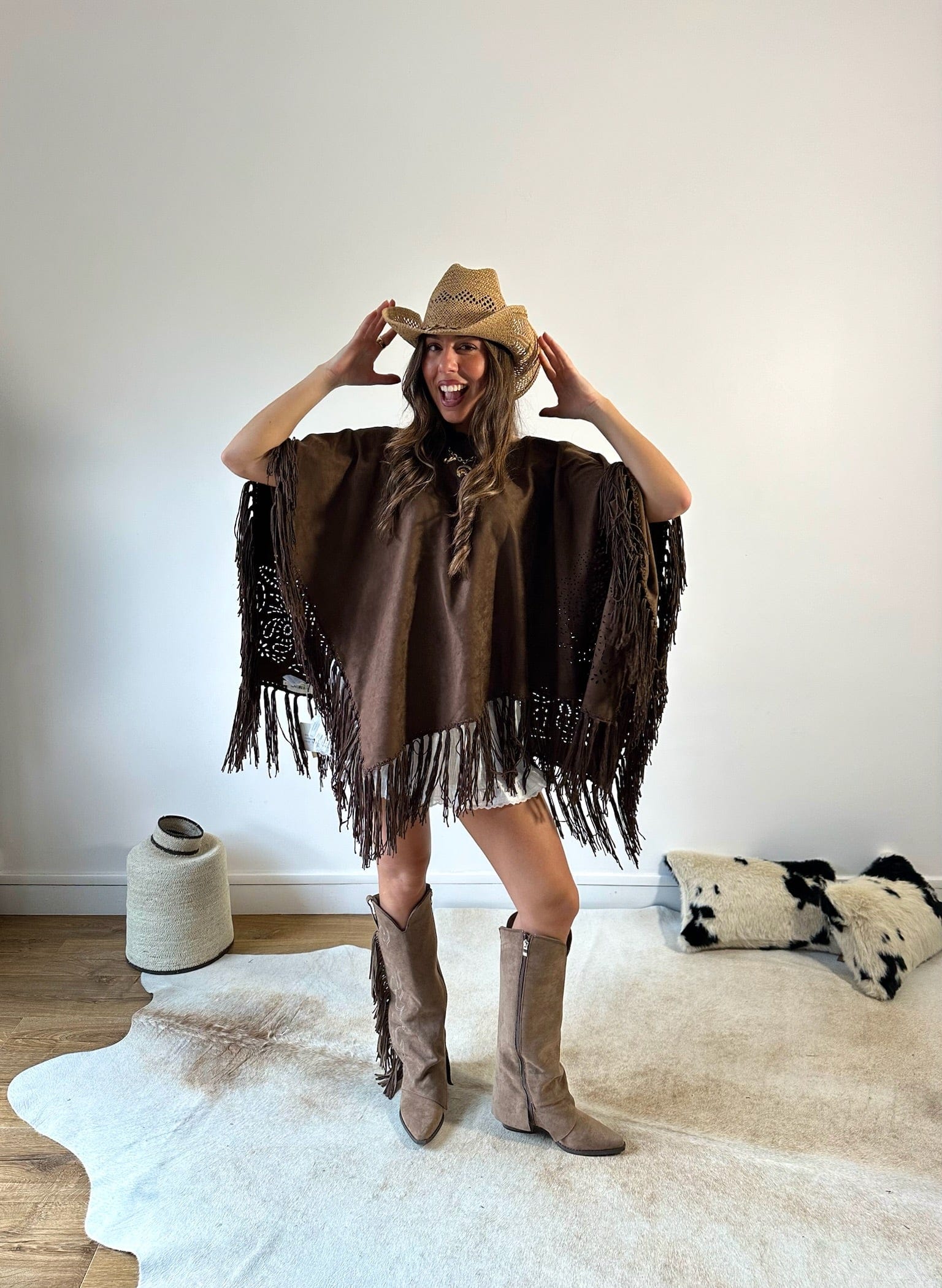 Maurice paris Veste Poncho CANYON choco