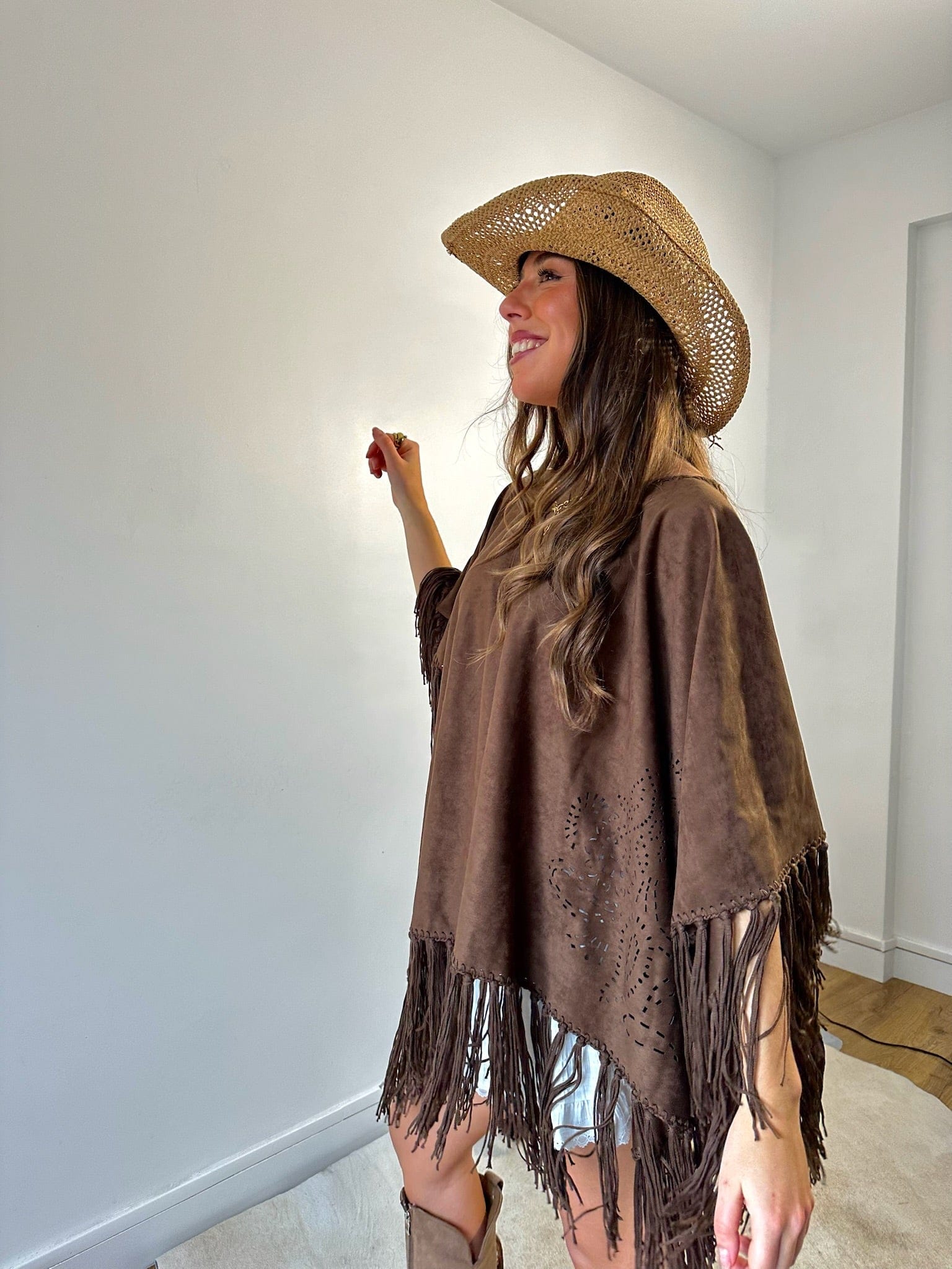 Maurice paris Veste Poncho CANYON choco