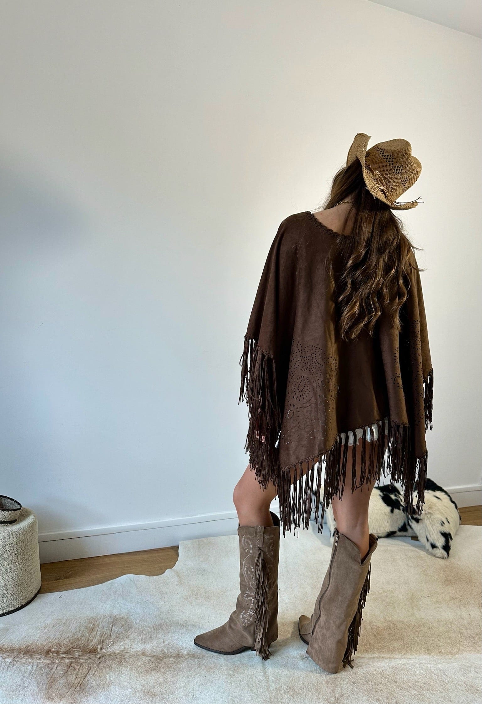 Maurice paris Veste Poncho CANYON choco