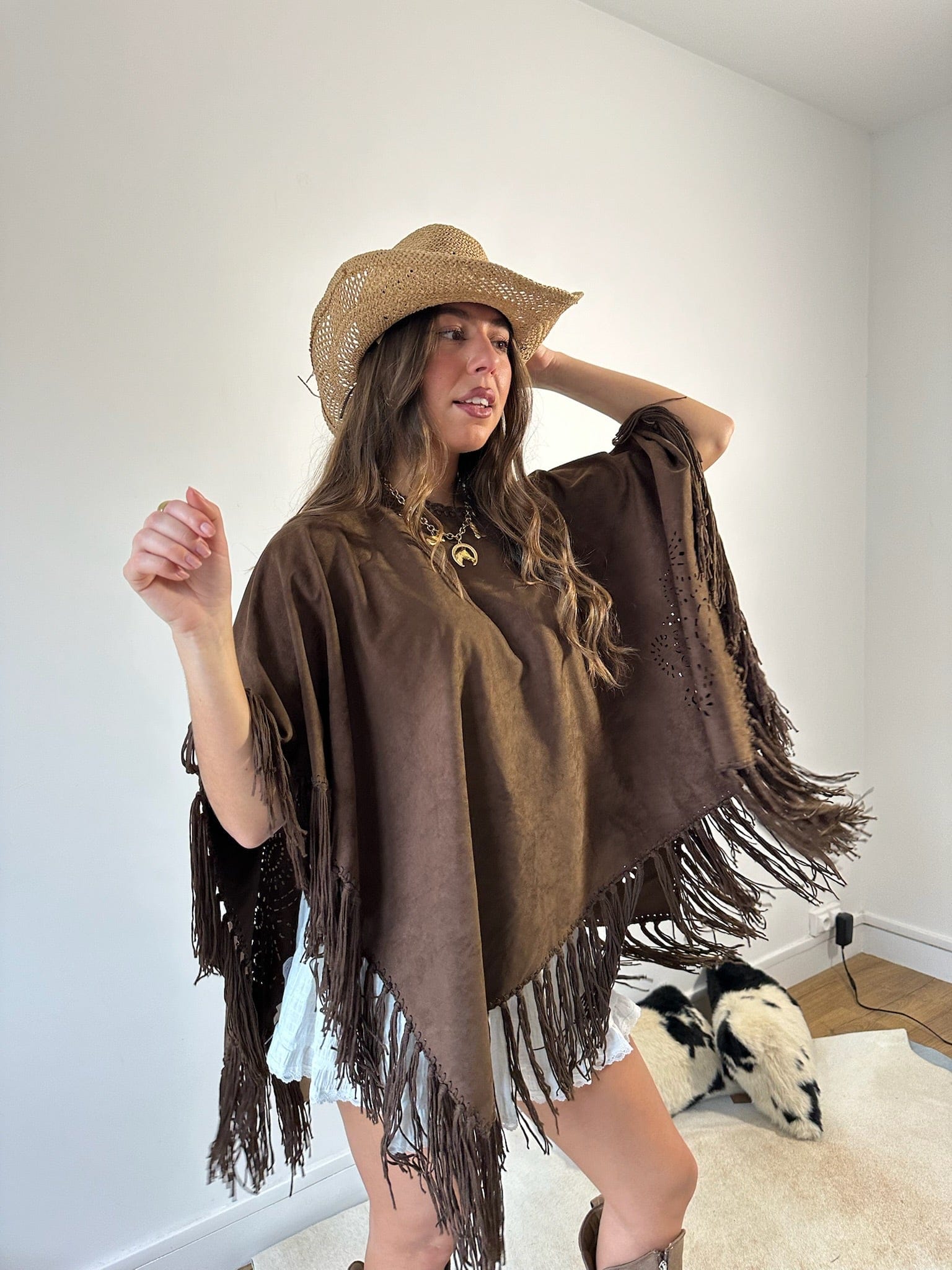 Maurice paris Veste Poncho CANYON choco