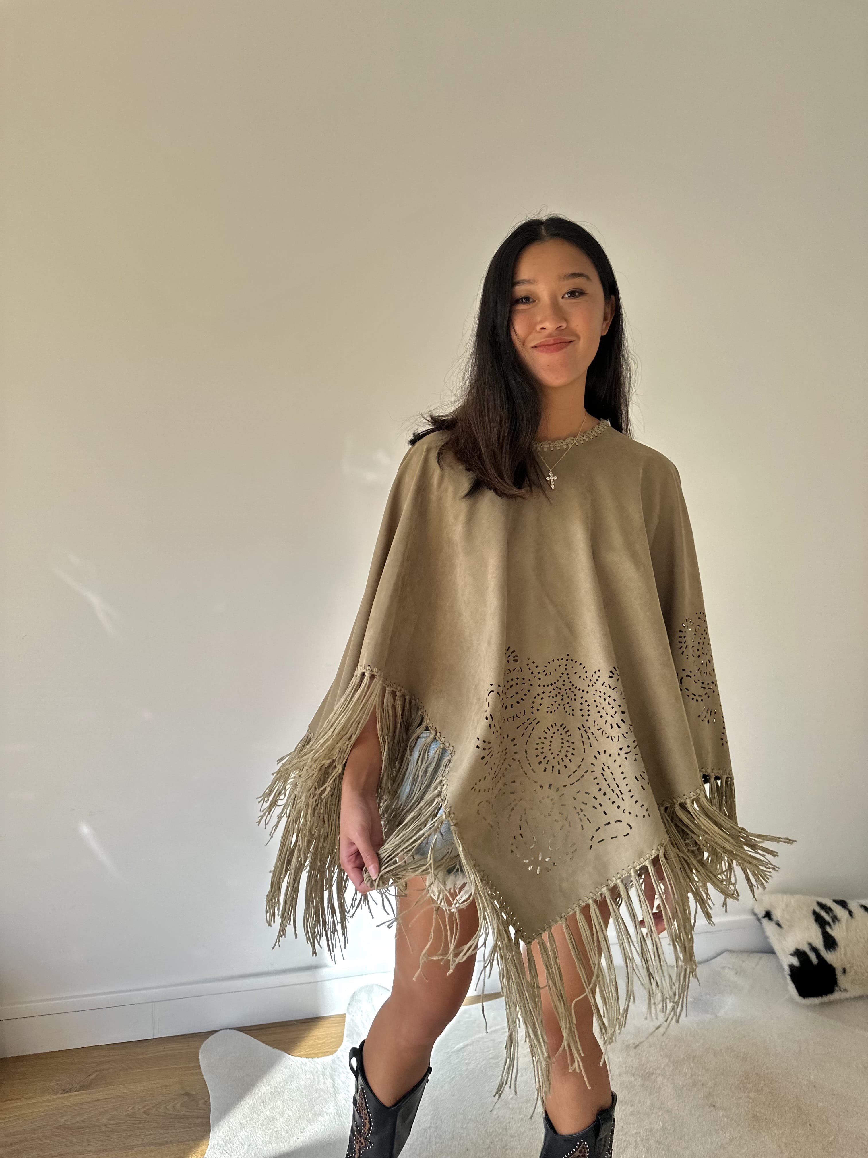Maurice paris Veste Poncho CANYON kaki