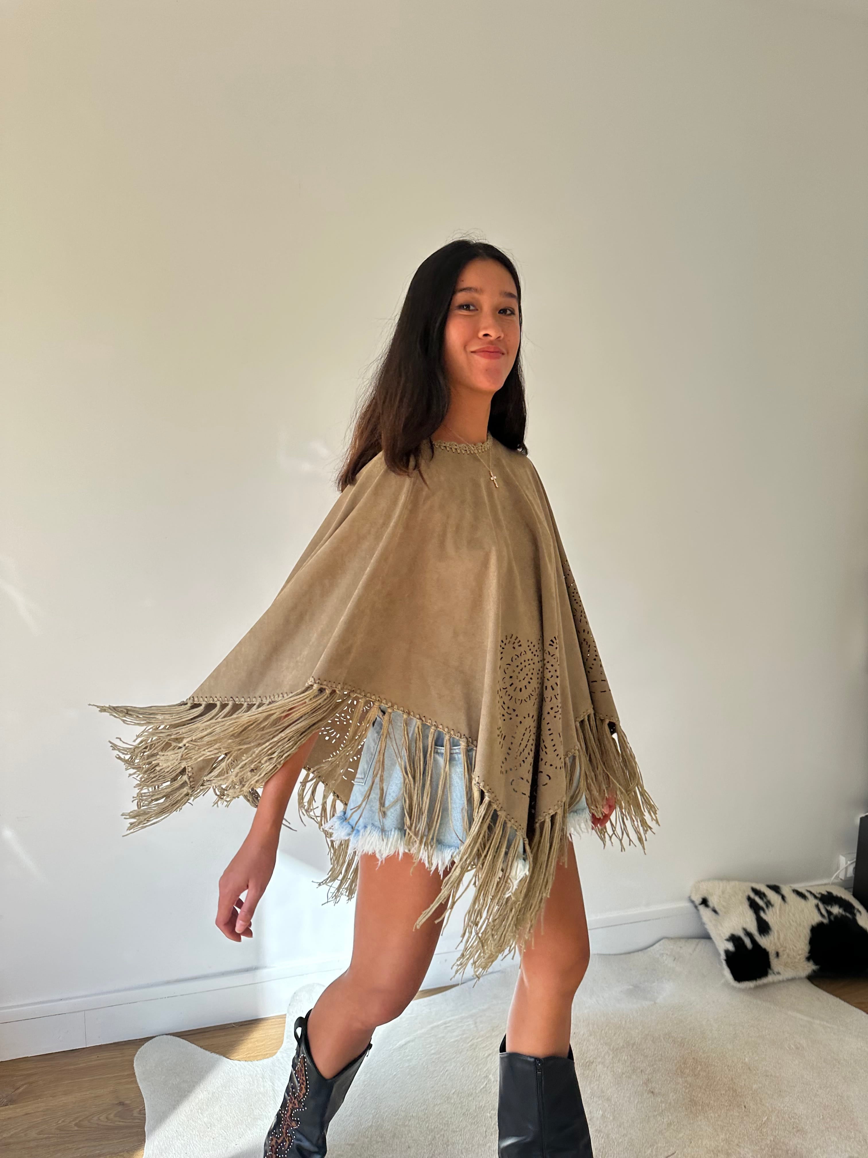 Maurice paris Veste Poncho CANYON kaki