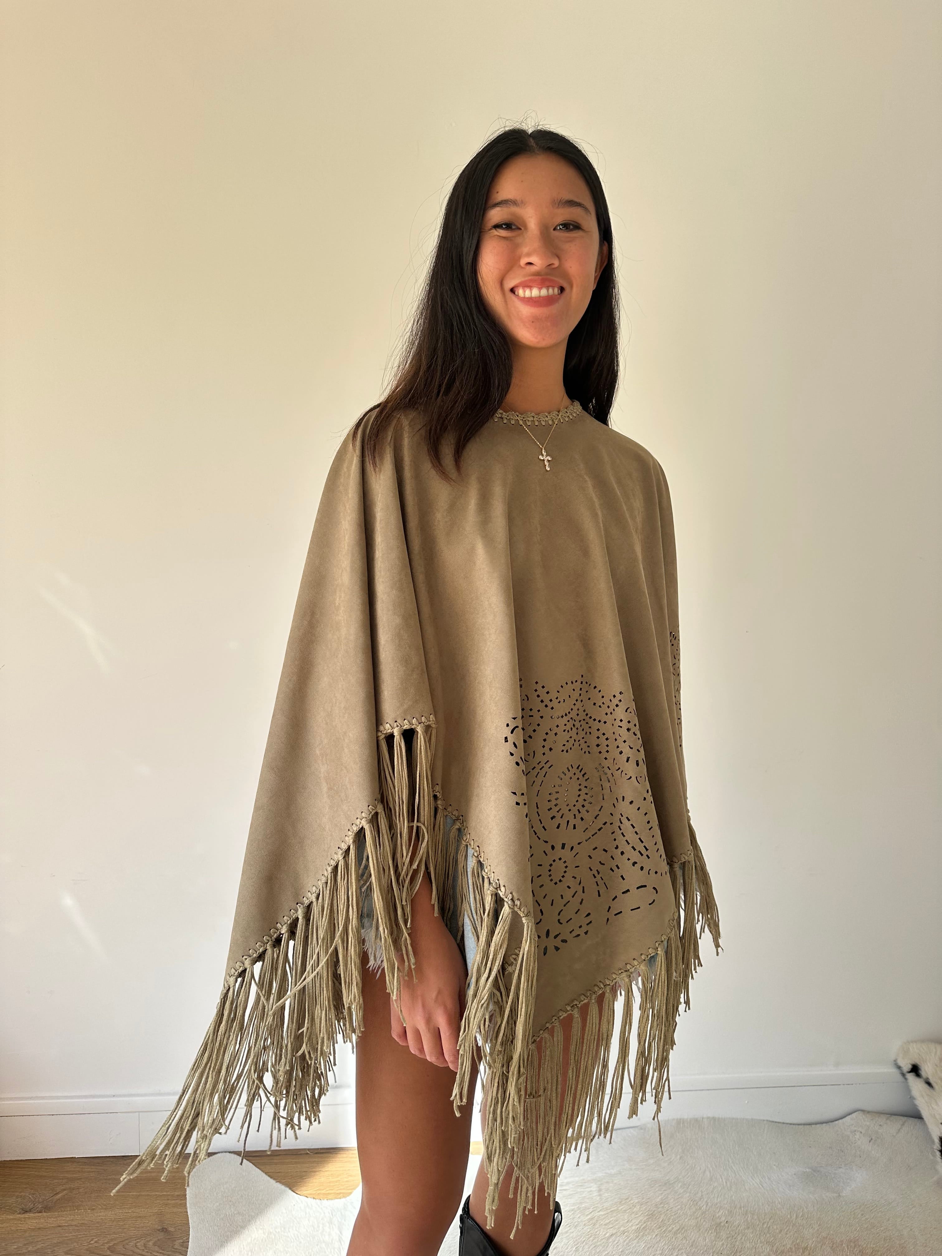 Maurice paris Veste Poncho CANYON kaki