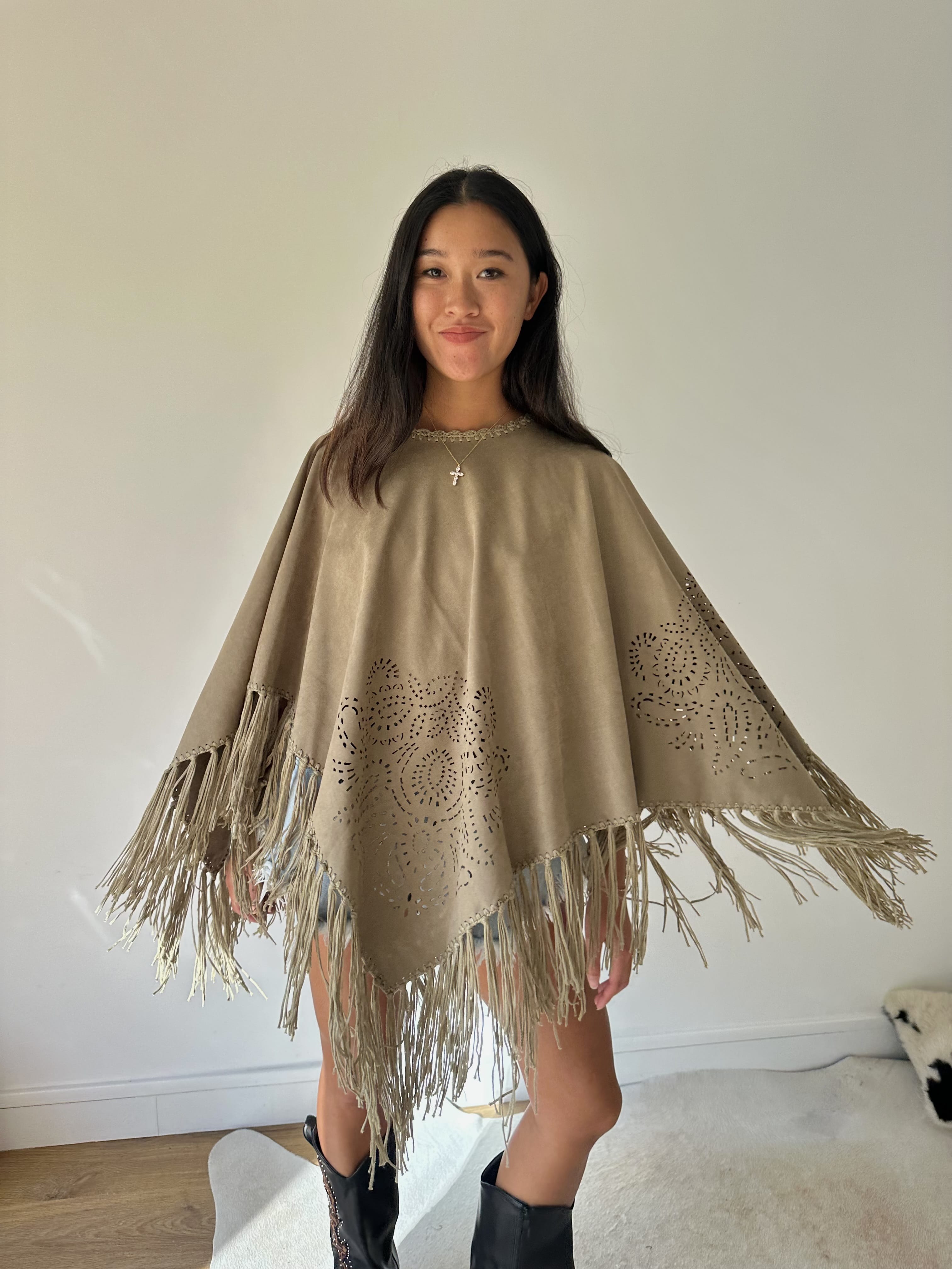 Maurice paris Veste Poncho CANYON kaki