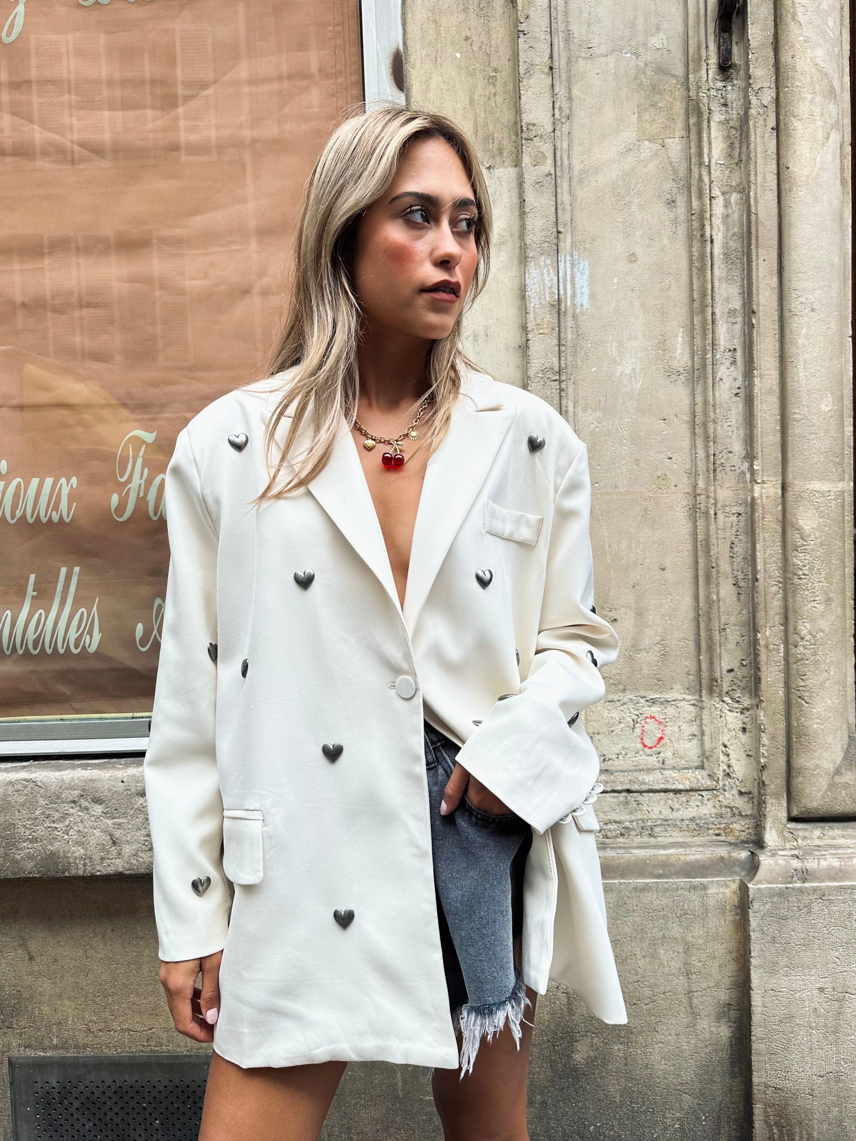 Maurice paris Veste SM Veste BARY blanche