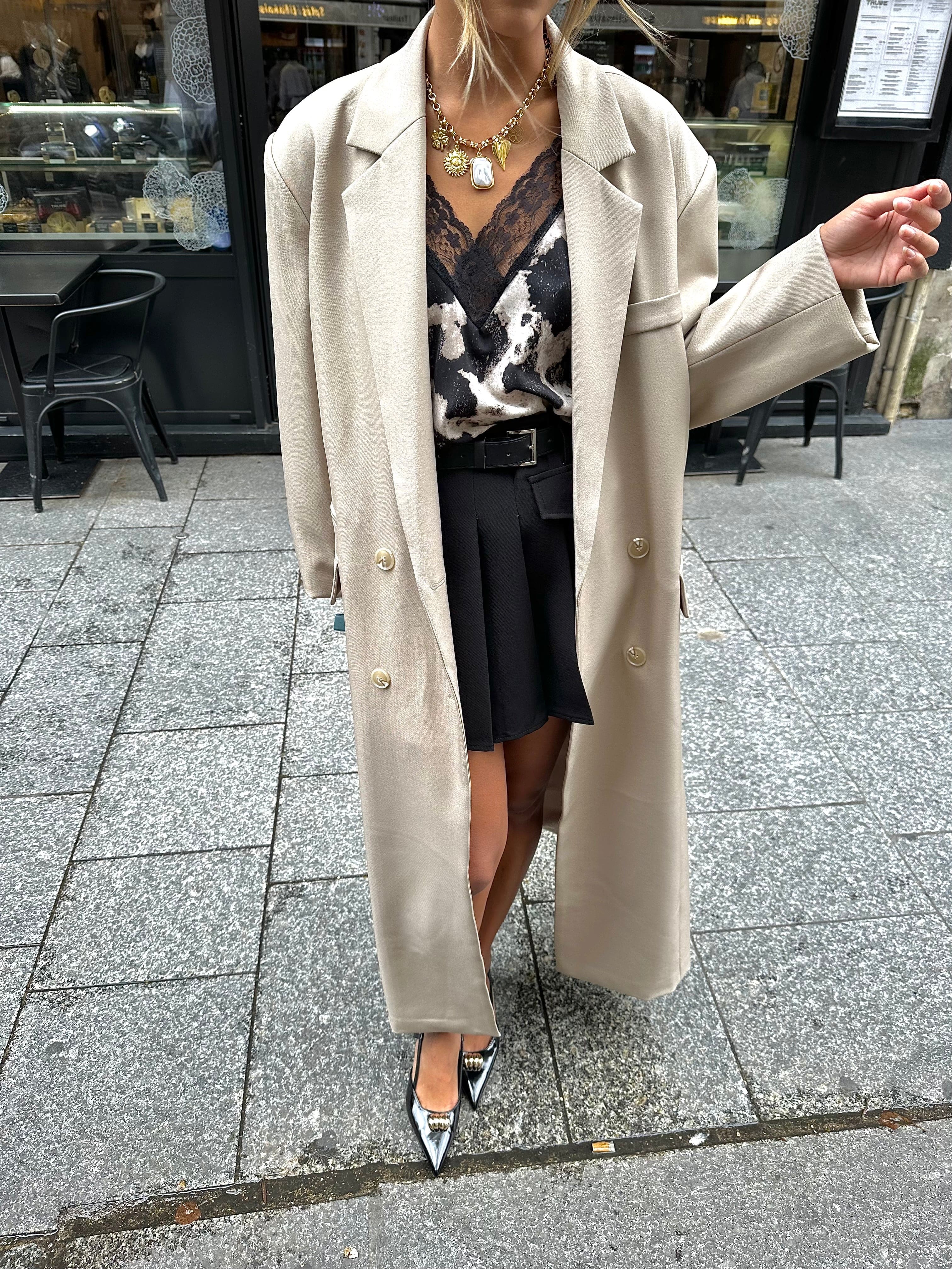 Maurice paris Veste Trench THAÏS beige