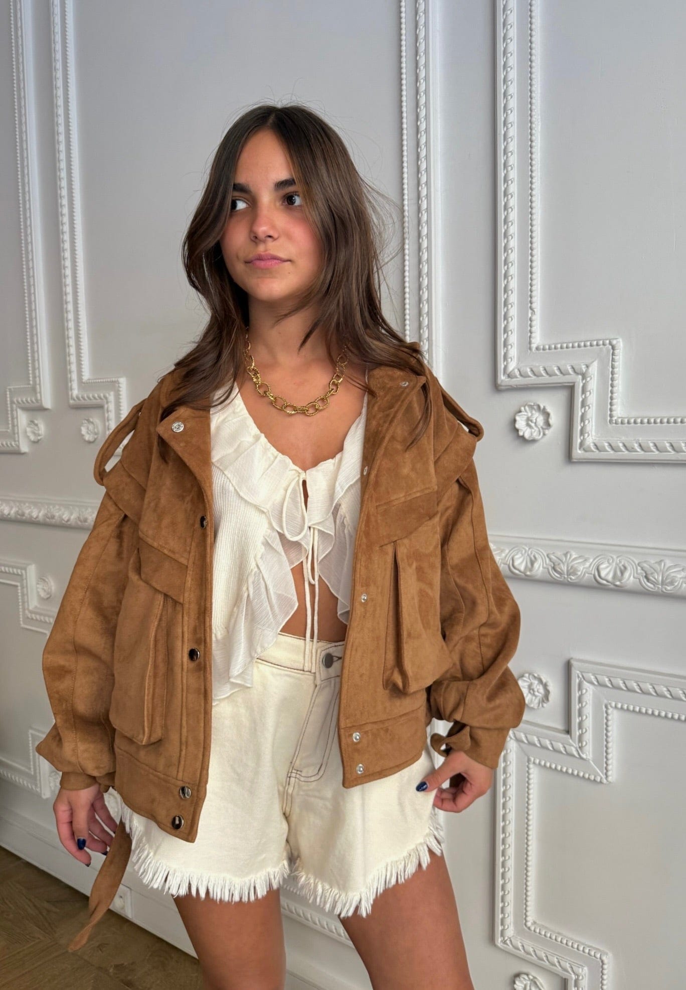 Maurice paris Veste Veste KEREN camel