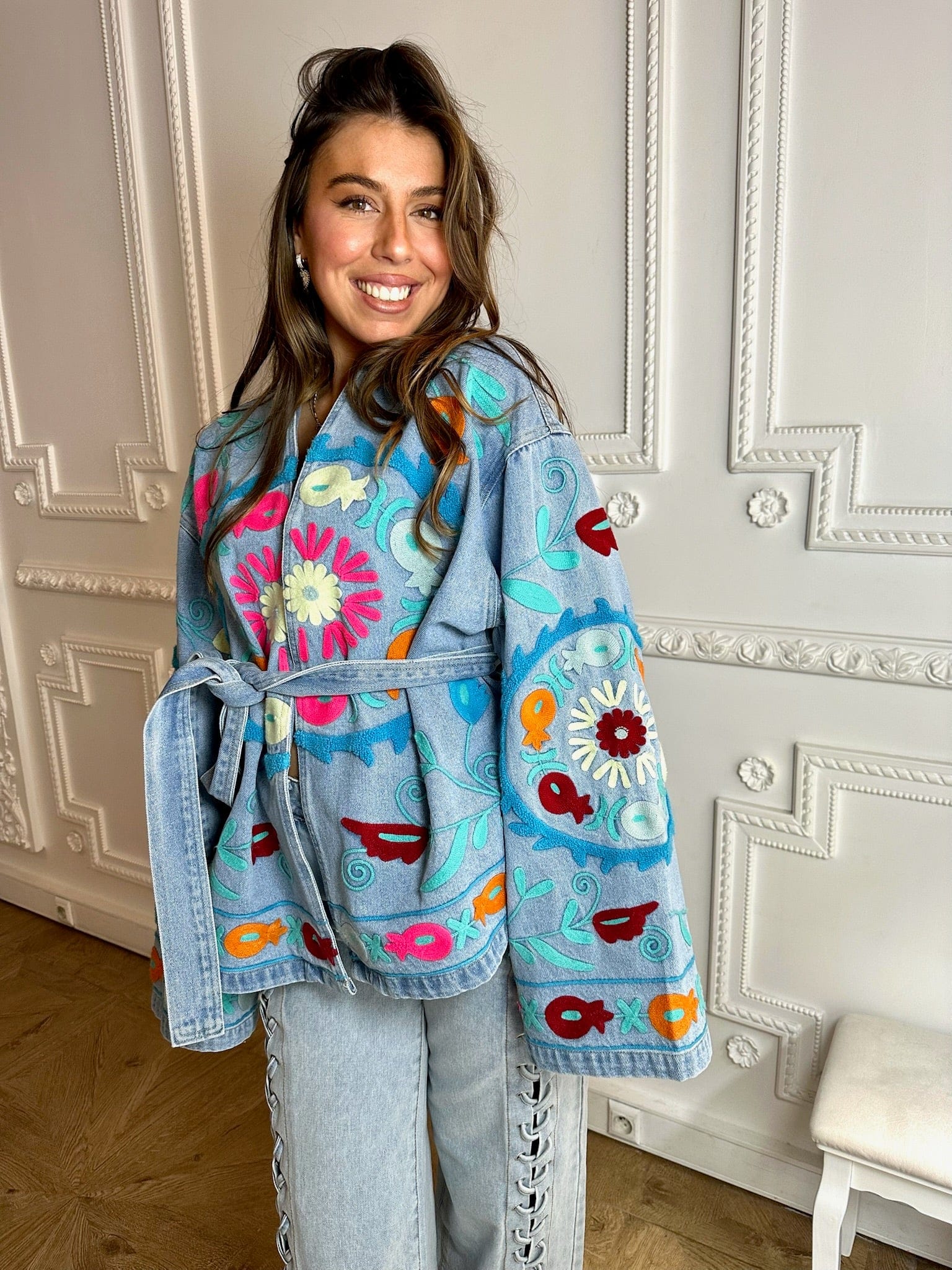 Maurice paris Veste Veste kimono BOUQUET