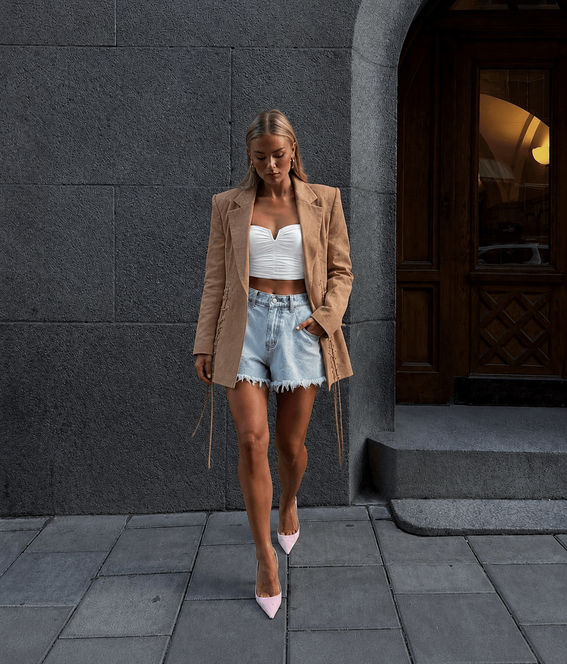 Maurice paris Veste Veste KOYA beige