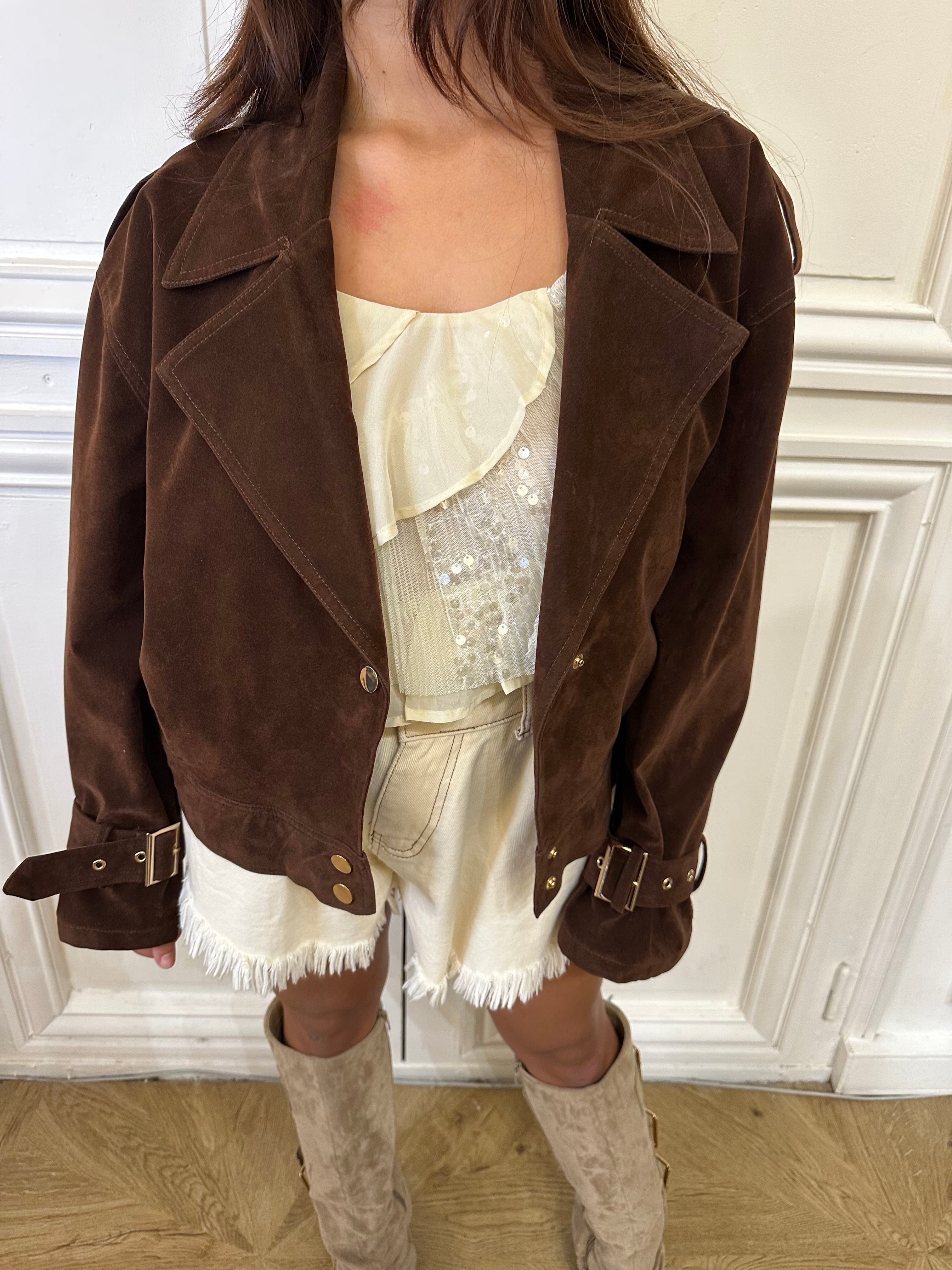 Maurice paris Veste Veste LUCILE chocolat