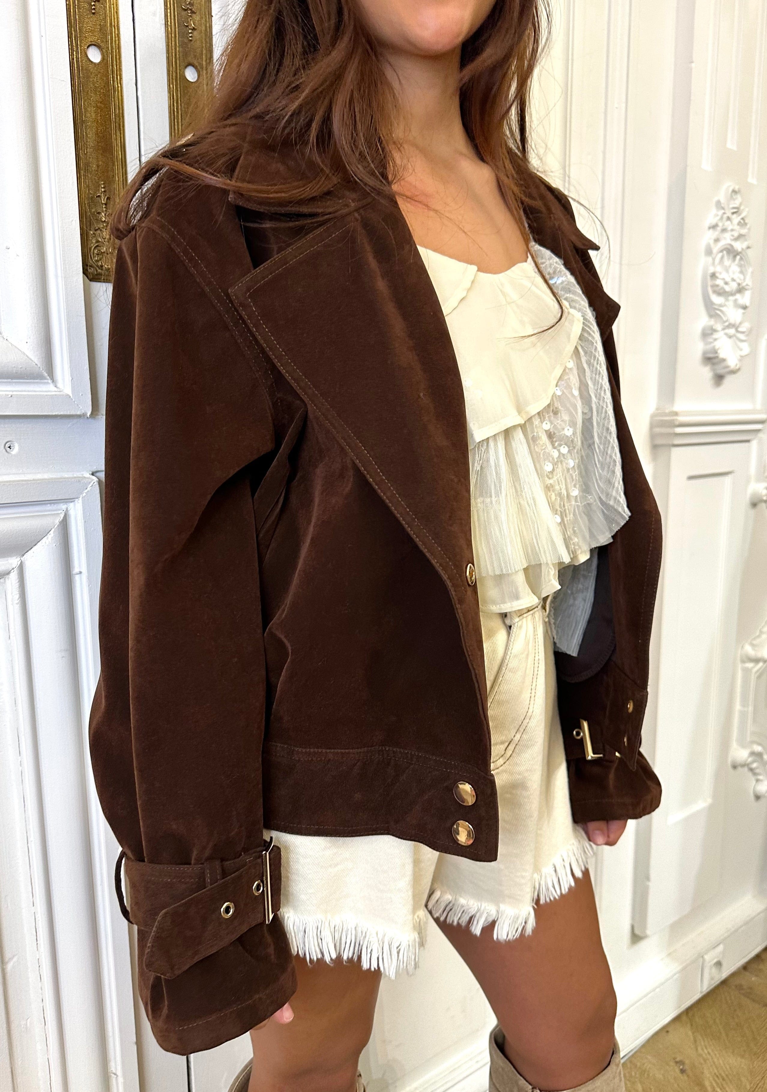 Maurice paris Veste Veste LUCILE chocolat