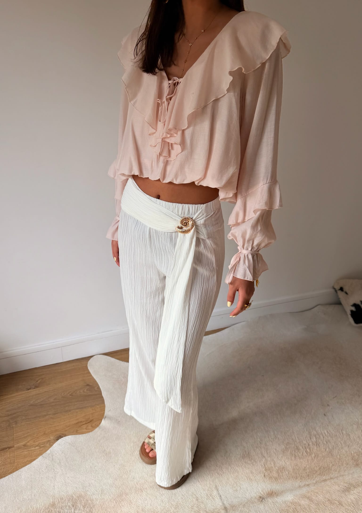 Muse Pantalon Pantalon MERMAID blanc