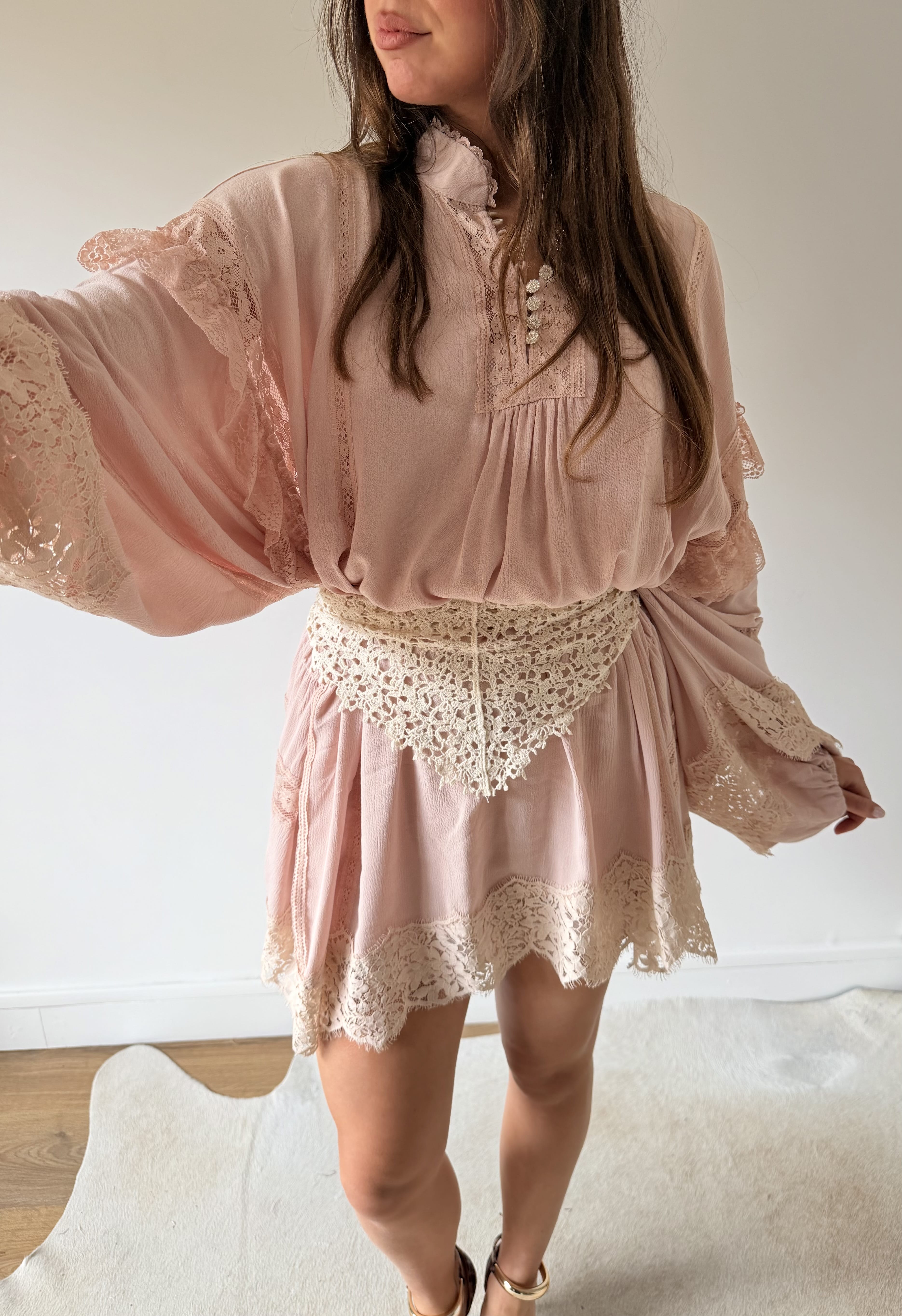 Purple Queen Robe Blouse BOHEMIAN rose